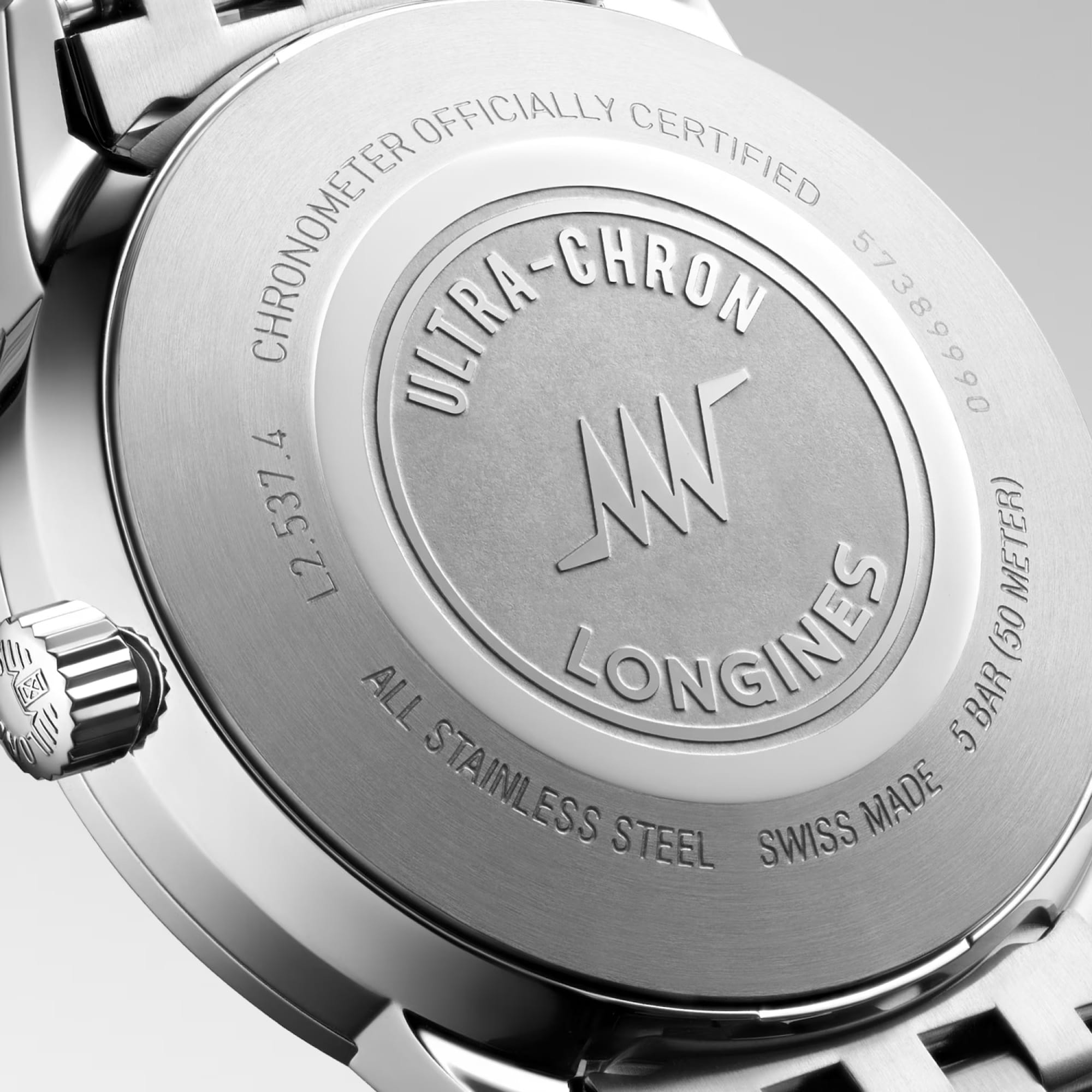 Longines Ultra-Chron Chronometer Men's 37mm Watch L2.537.4.72.6