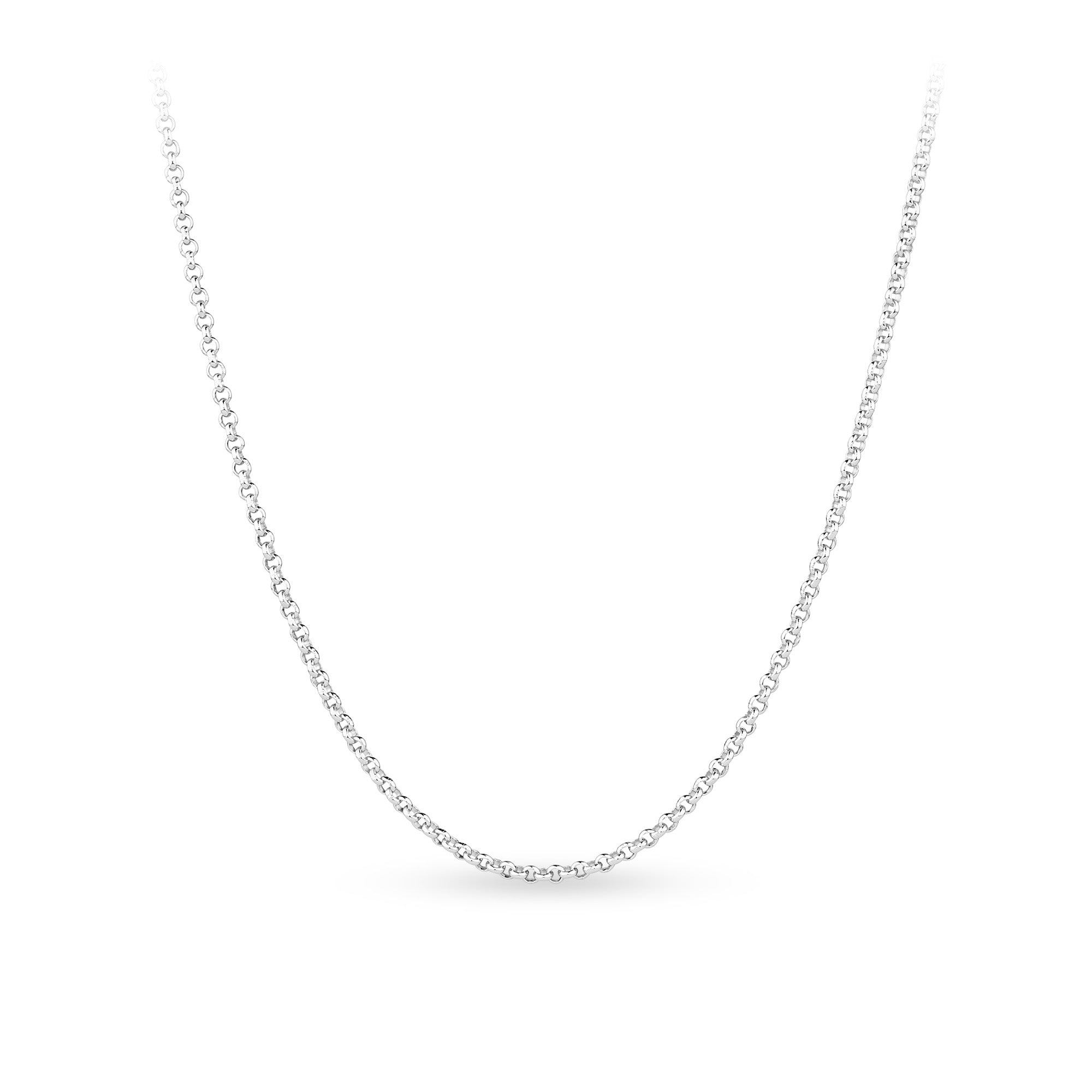 Belcher Link Polished Chain in Sterling Silver