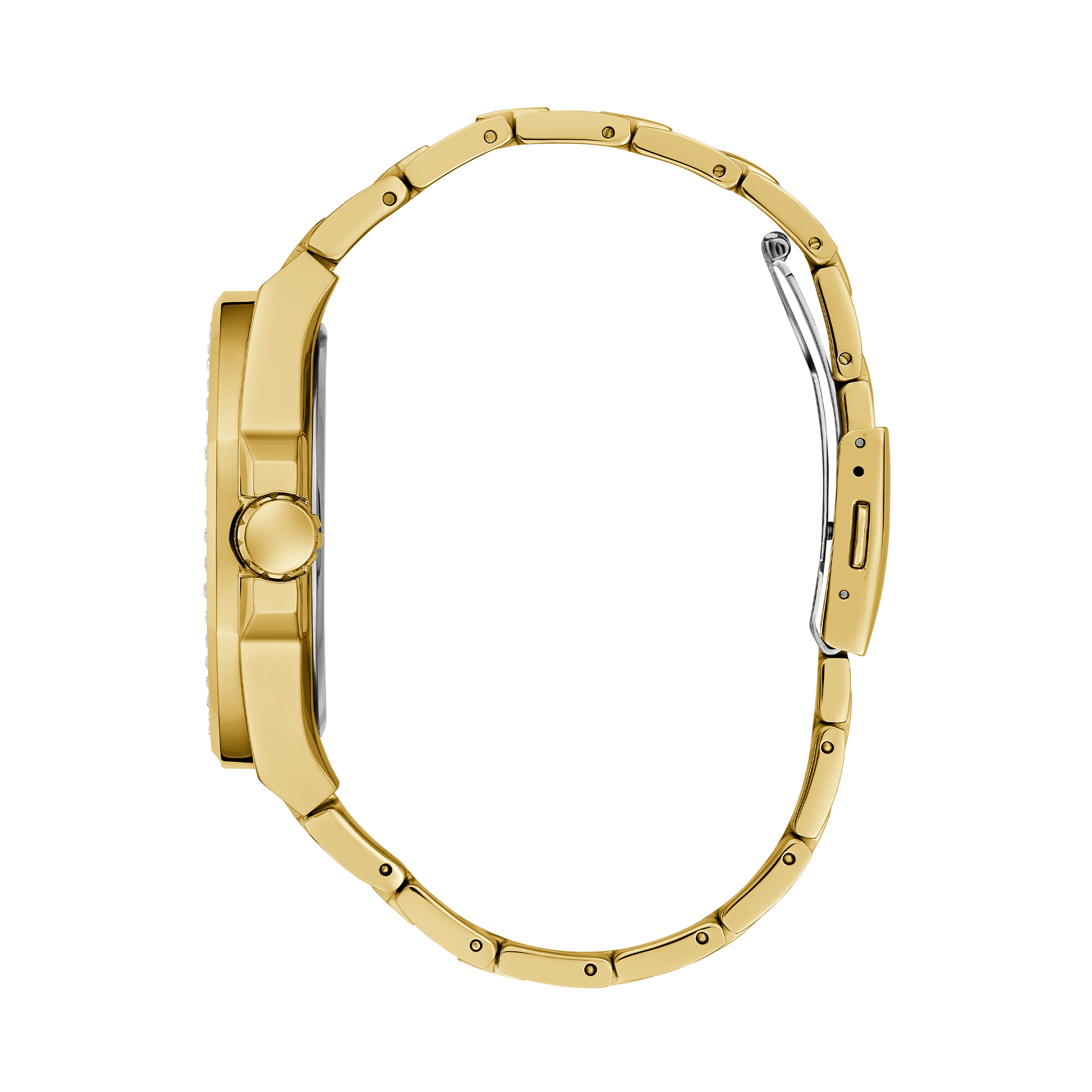 Guess Men's 46mm Gold PVD Quartz Watch GW0785G2