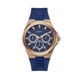 Guess Men's 46mm Rose PVD Quartz Watch GW0799G2