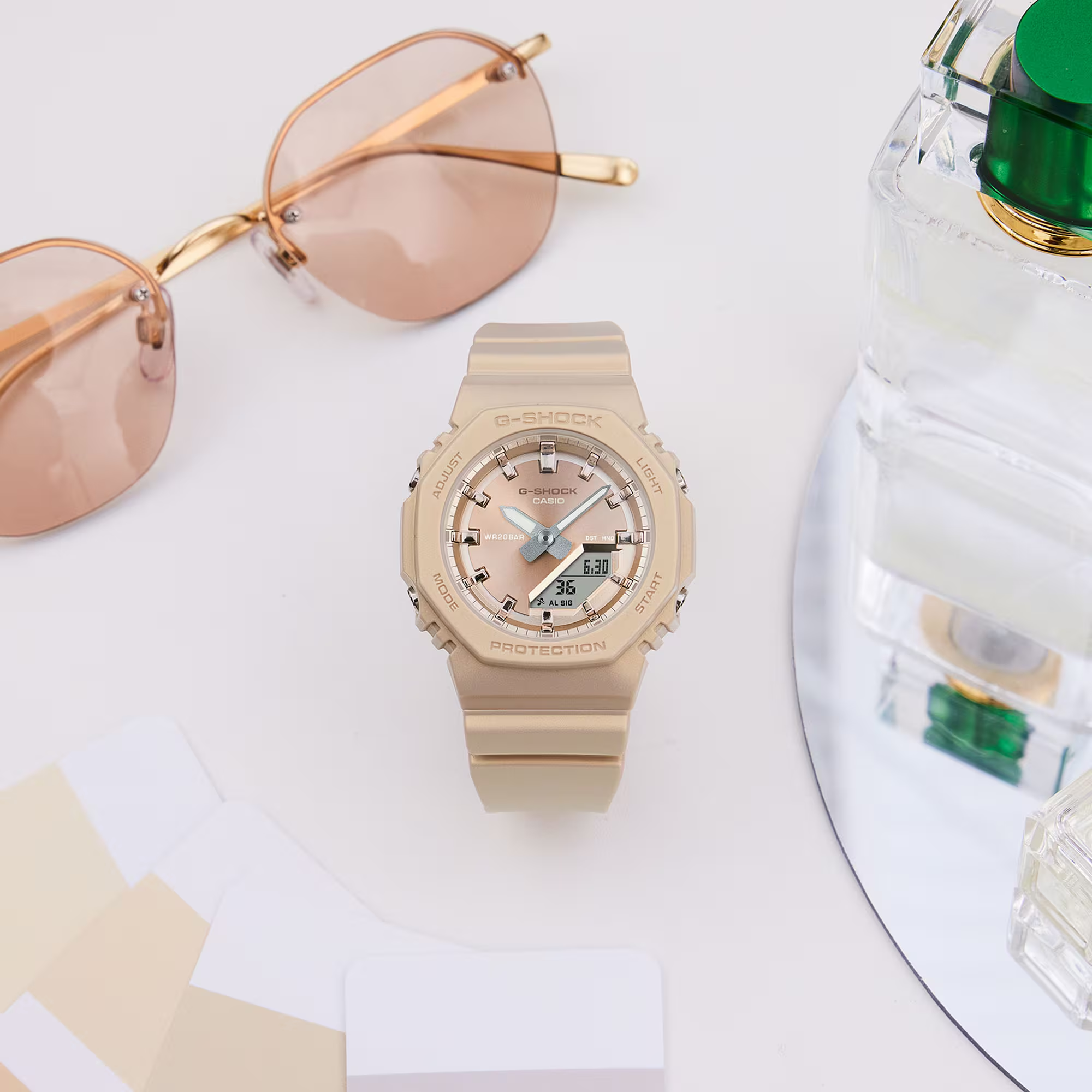 Casio G-SHOCK Resin Analogue Digital Watch GMAP2100ST-9AD