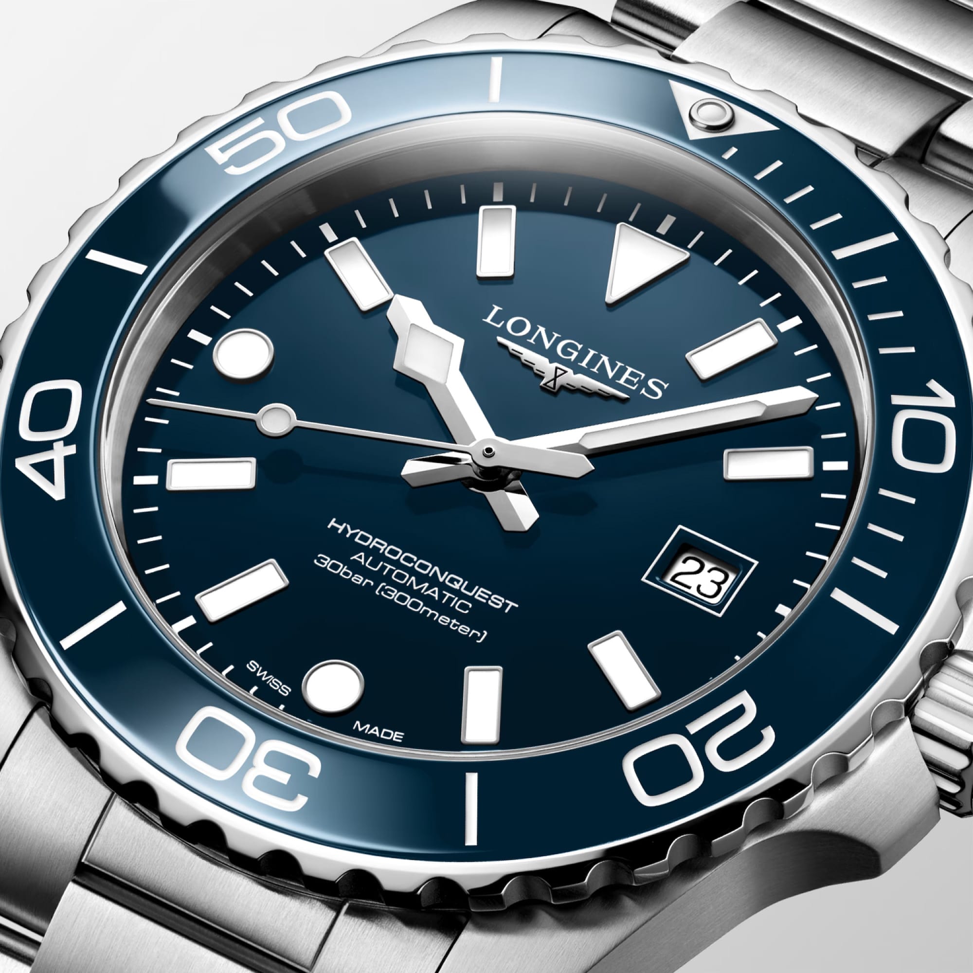 Longines Hydro Conquest Automatic Men's 42mm Watch L3.788.4.96.6