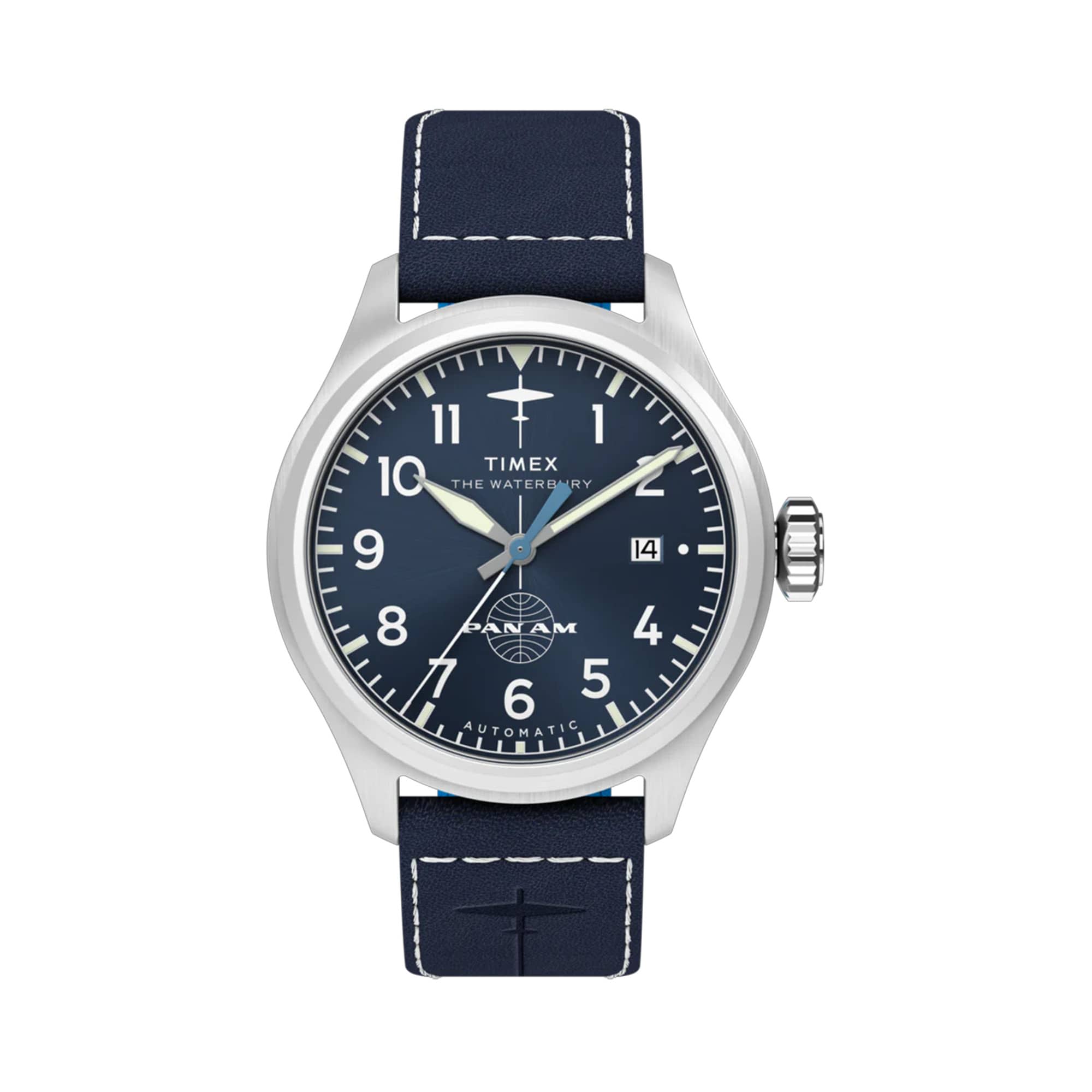 Timex x Pan Am Waterbury Traditional Automatic Men's 41mm Watch TW2Y38800