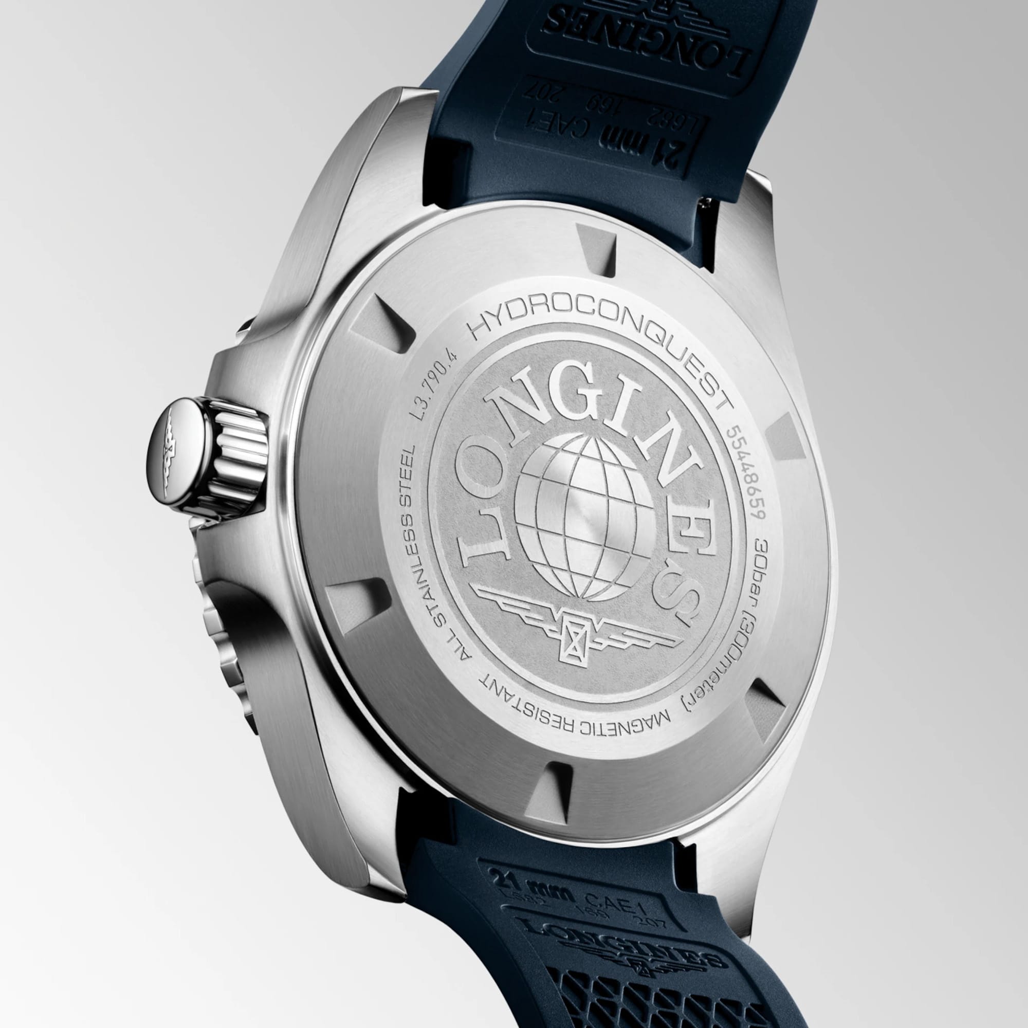 Longines Hydro Conquest Automatic GMT Men's 41mm Watch L3.790.4.96.9