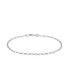 Solid Oval Belcher Link Bracelet in Sterling Silver