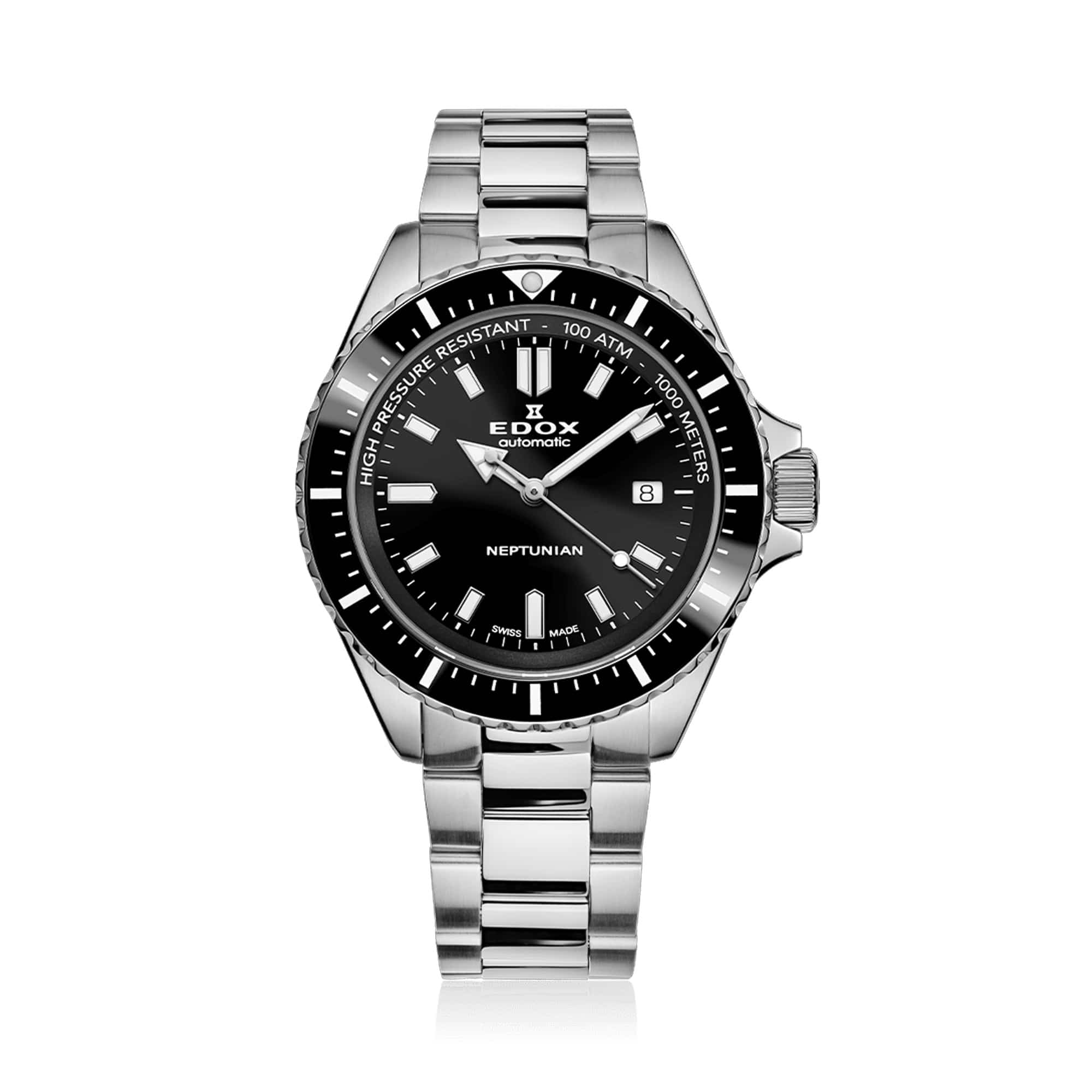 Edox Neptunian Automatic Men's 44mm Watch 801203NMNIN – Wallace Bishop