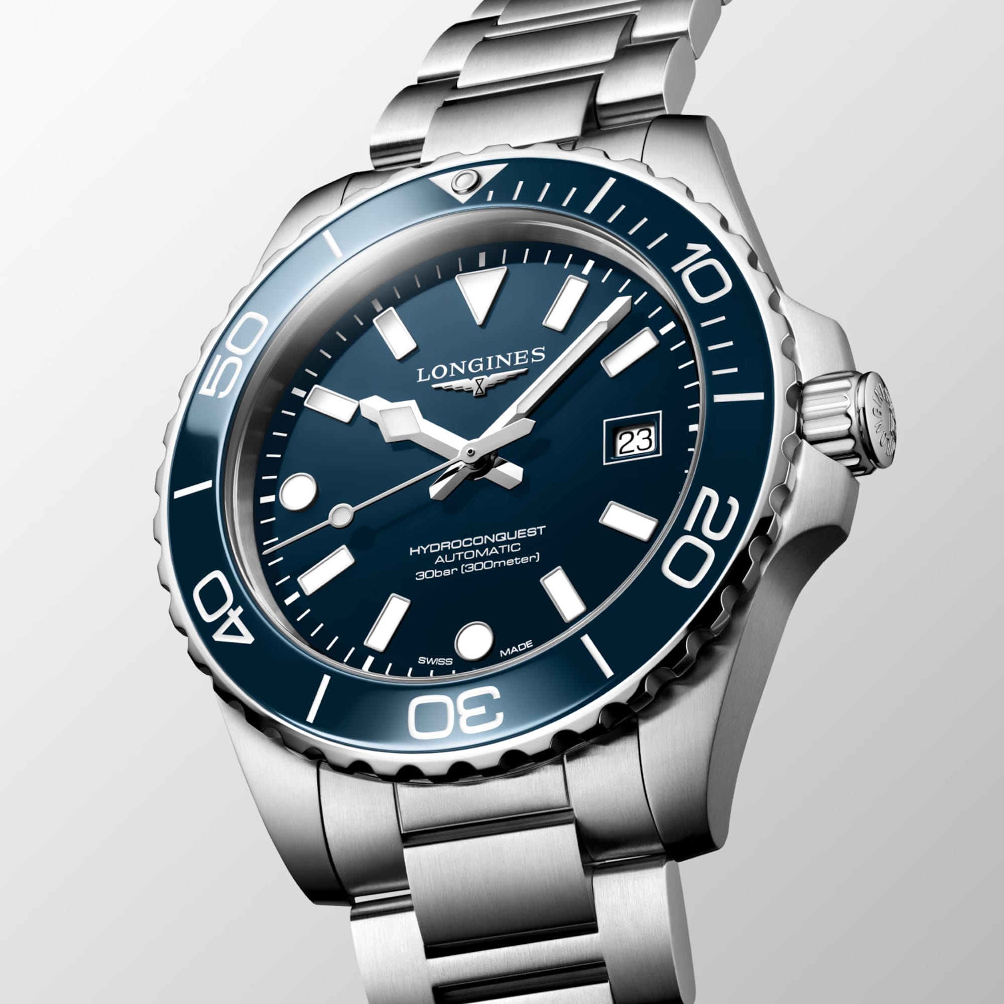 Longines Hydro Conquest Automatic Men's 42mm Watch L3.788.4.96.6