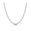 55cm Bevelled Curb Link Chain in Sterling Silver
