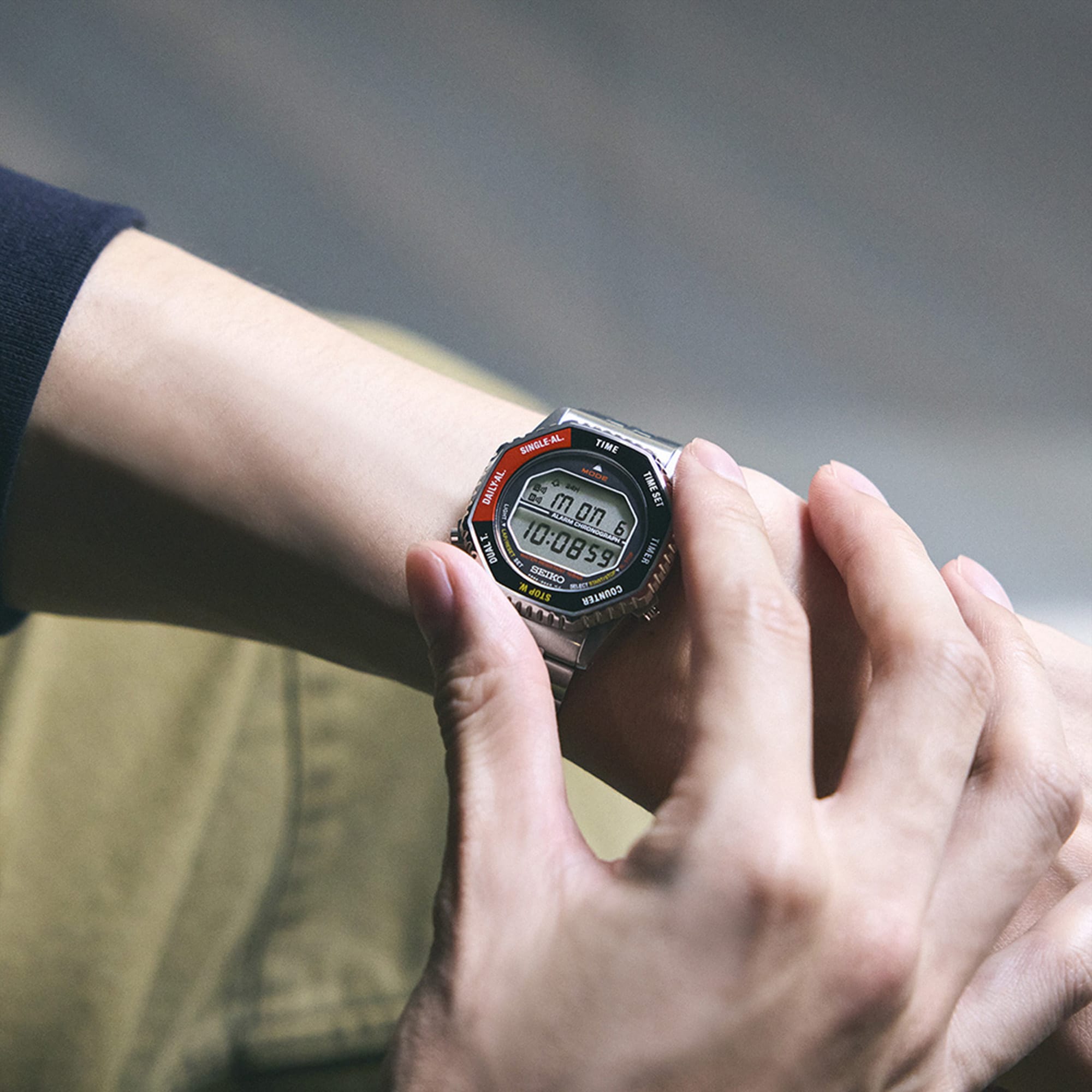 Seiko Rotocall Digital 37mm Watch SMGG19P