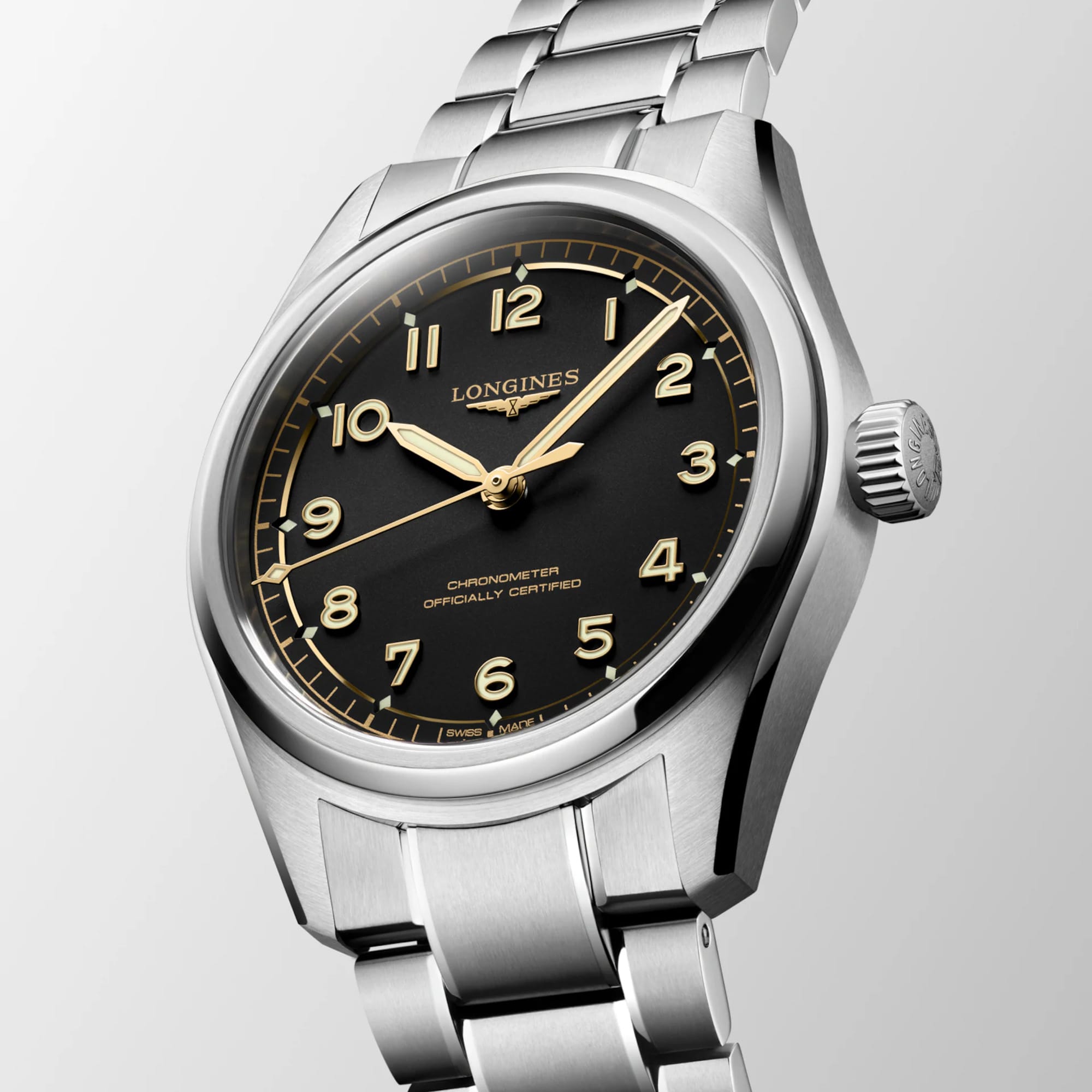 Longines Spirit Chronometer Men's 39mm Watch L3.809.4.53.6