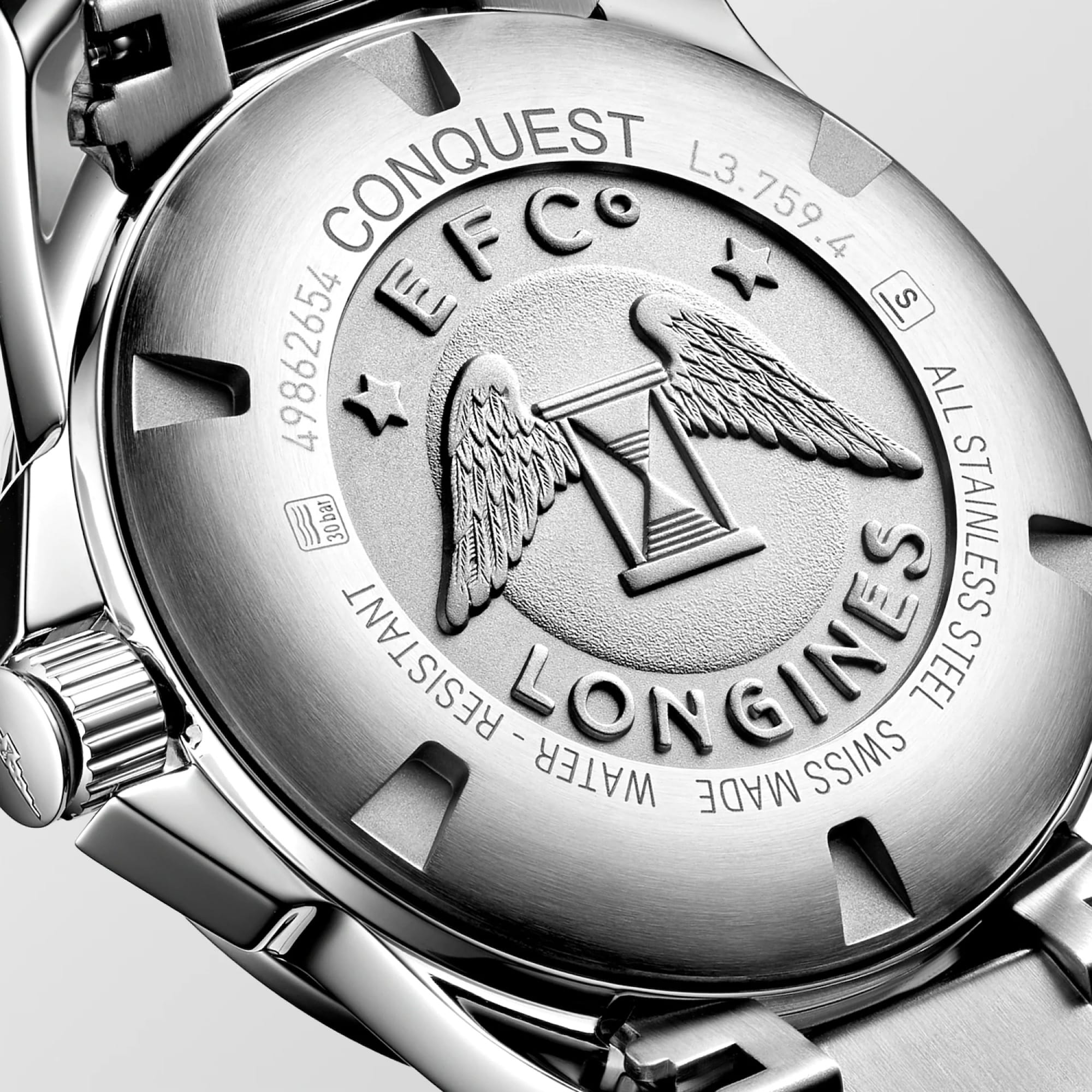 Longines Conquest Quartz Men's 41mm Watch L3.759.4.96.6
