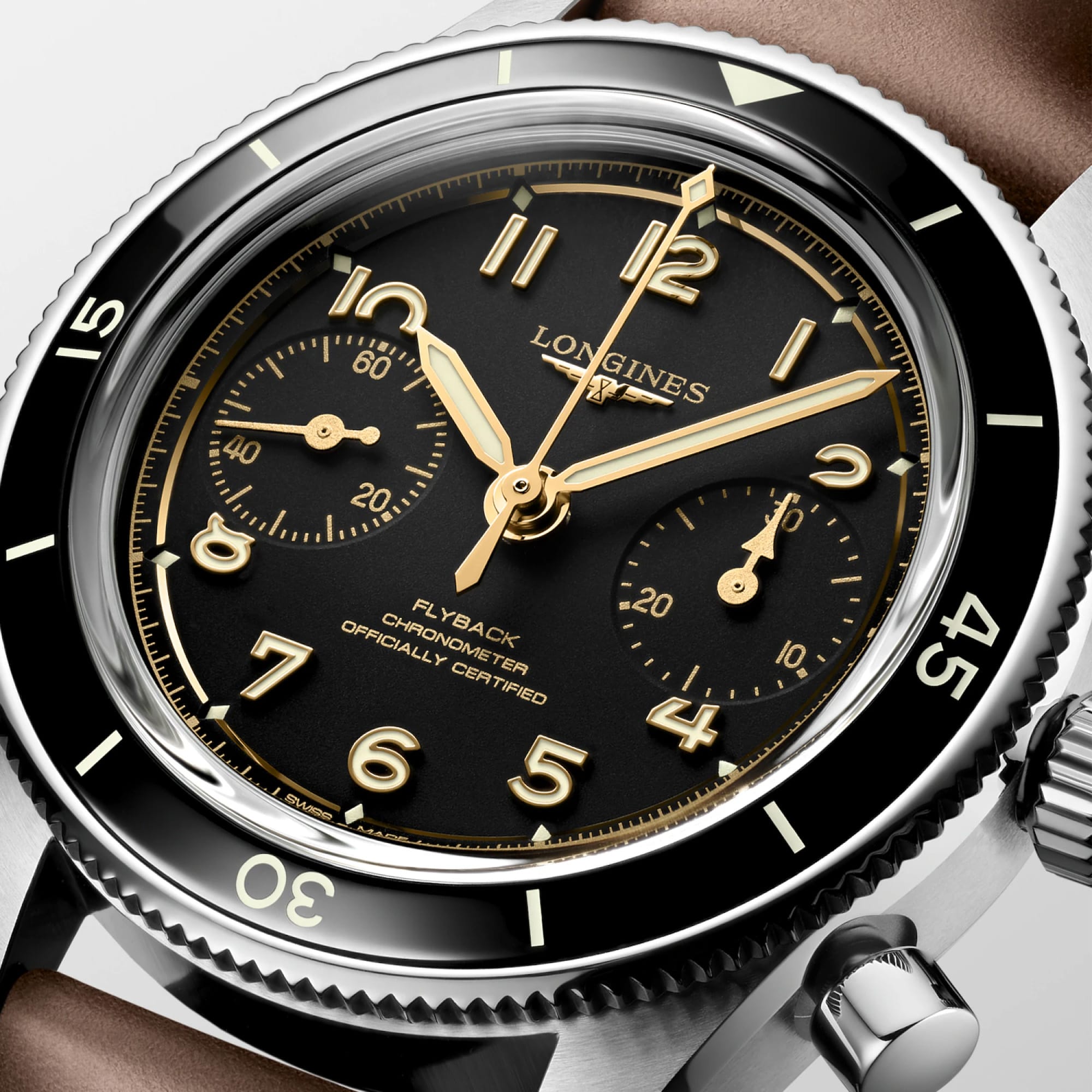 Longines Spirit Automatic Chronograph Men's 39.50mm Watch L3.721.4.53.2