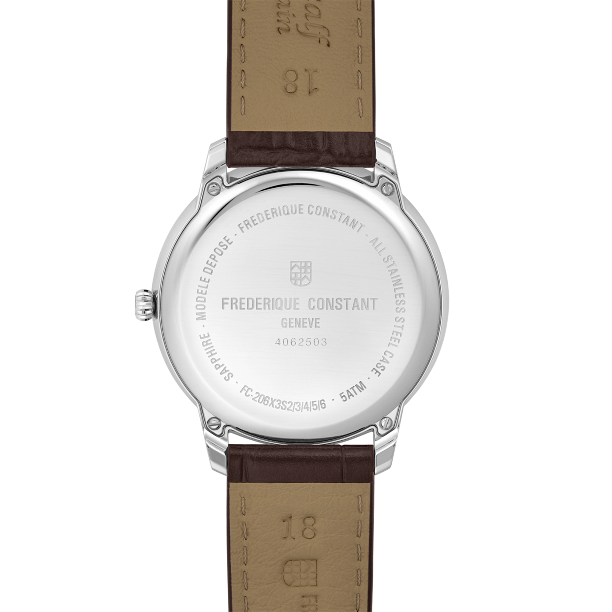 Frederique Constant 37mm Quartz Moonphase Watch FC-206S3S6