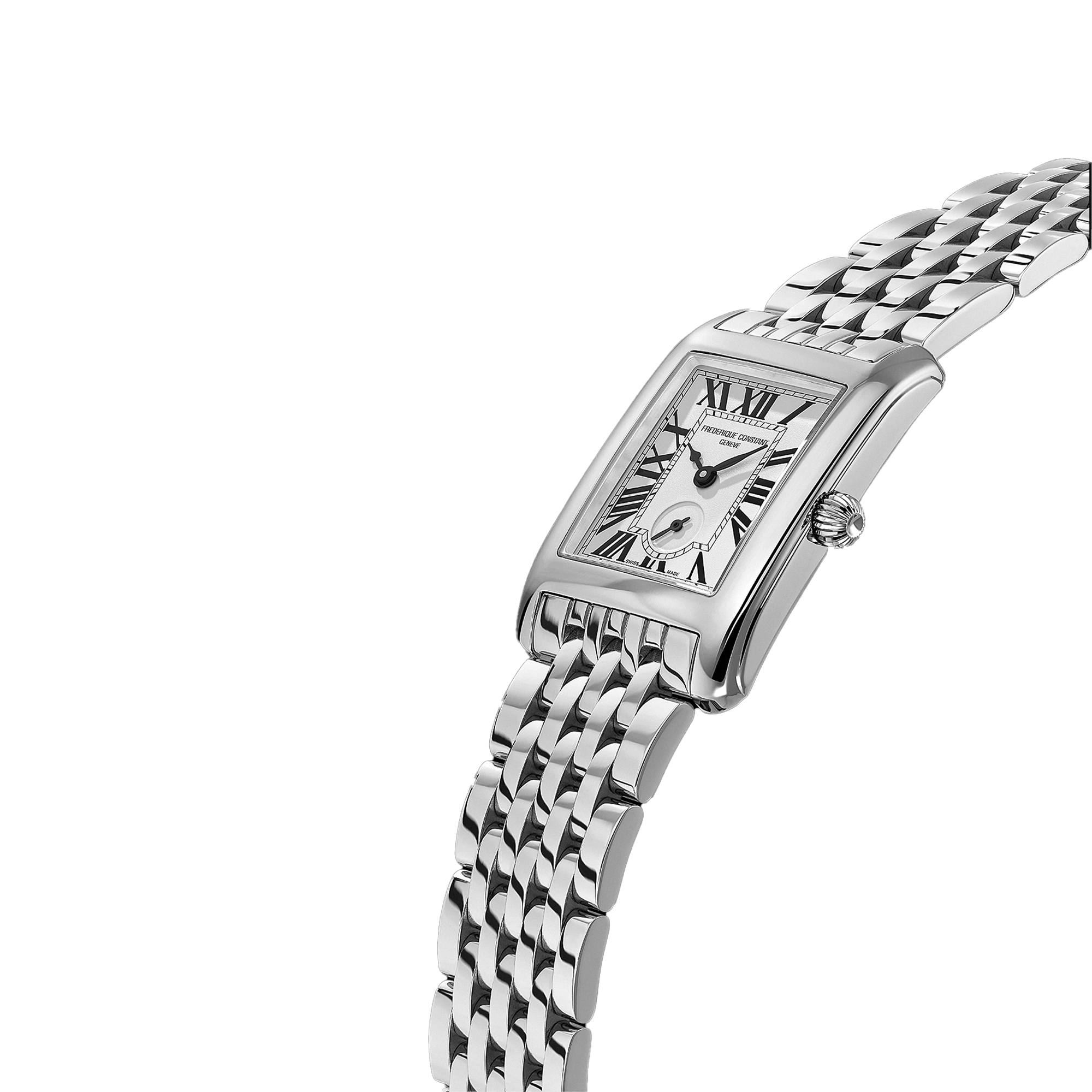 Frederique Constant Carree 25 x 27mm Quartz Stainless Steel Watch FC-235S2C6B