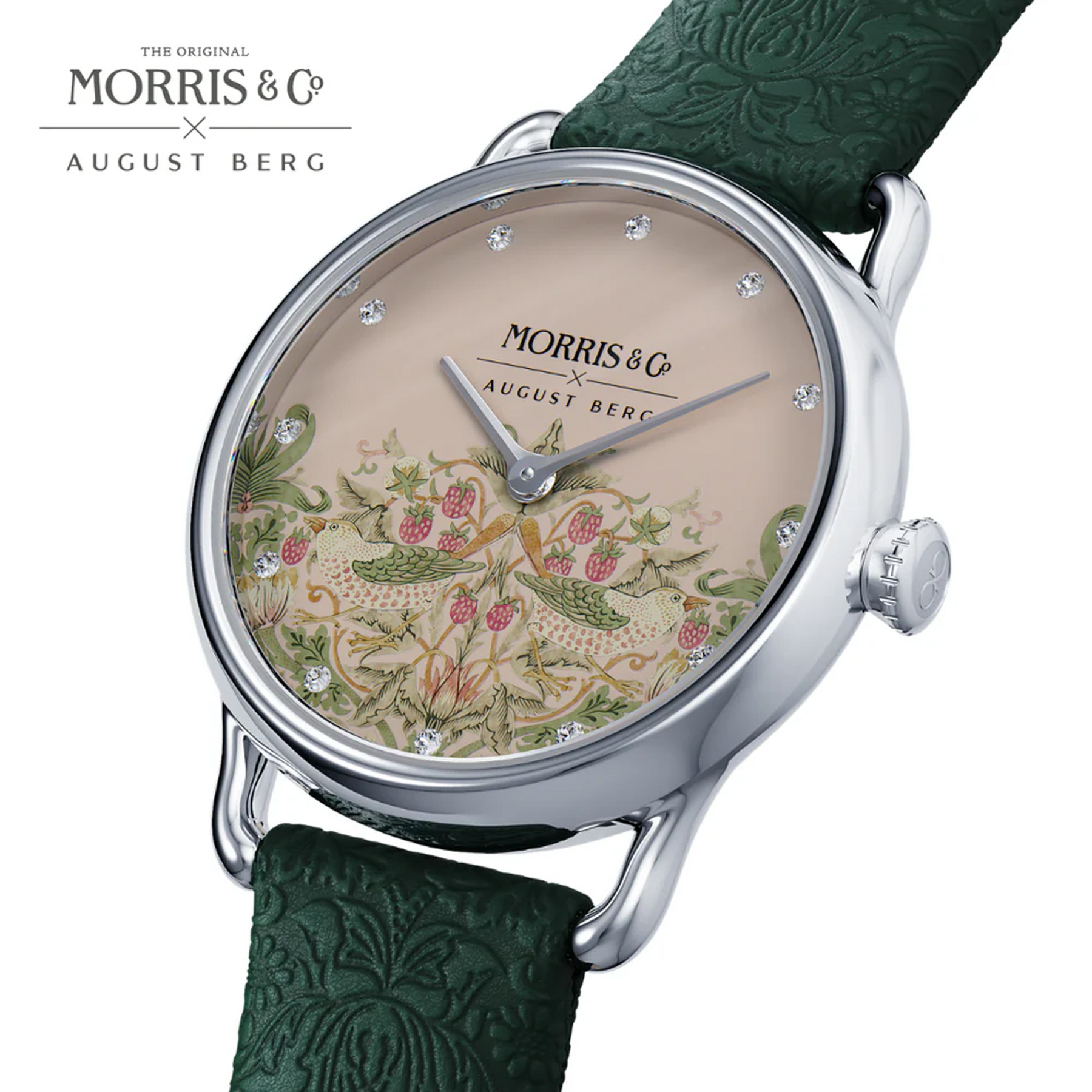 August Berg Petite Strawberry Thief Quartz 26mm Watch M1ST0926E26LGNE