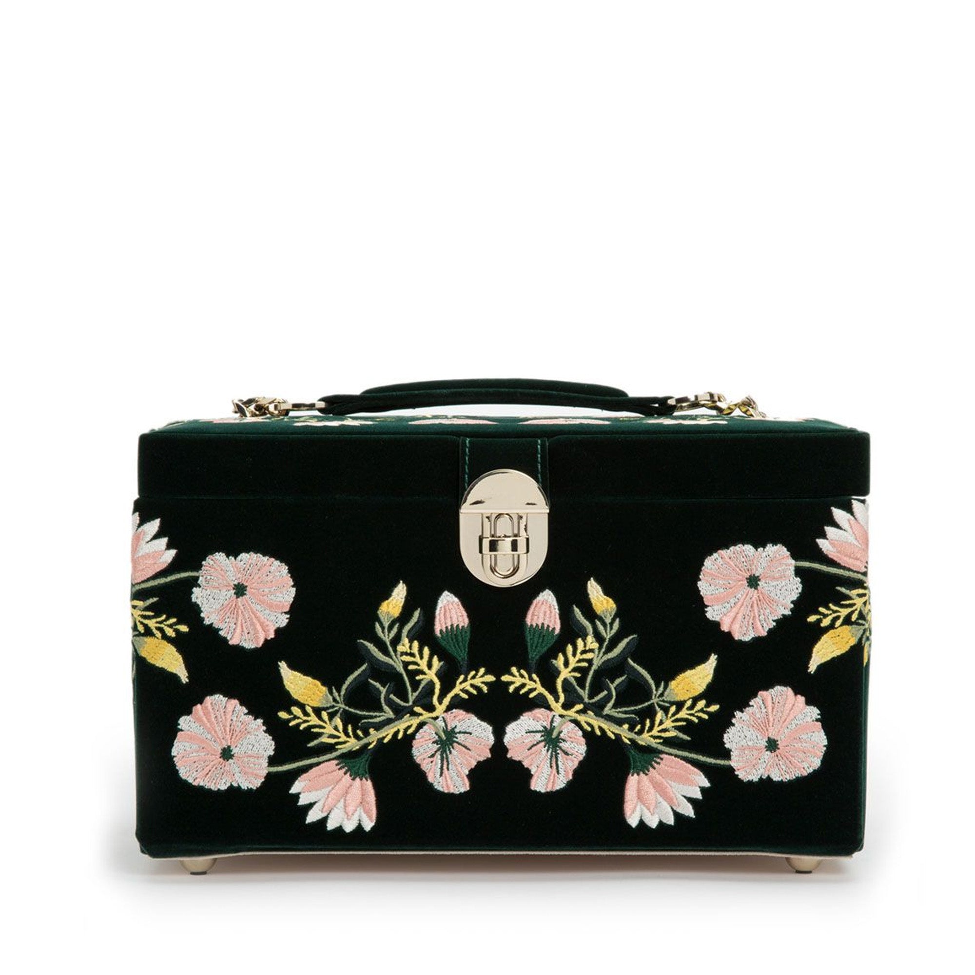 Wolf Zoe Medium Jewellery Box Forest Green 393112