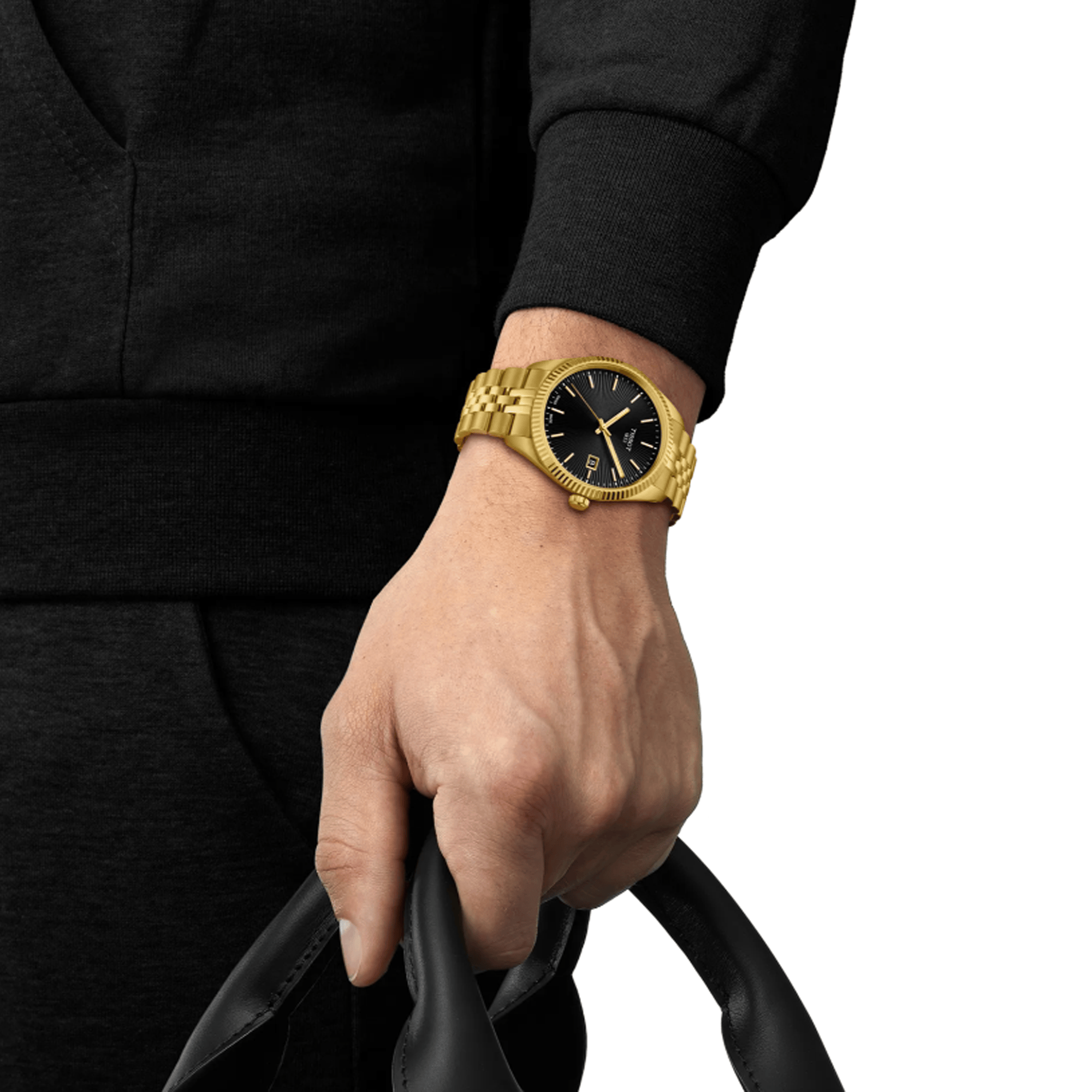 Tissot Ballade Men's Gold PVD Quartz Watch T156.410.33.051.00
