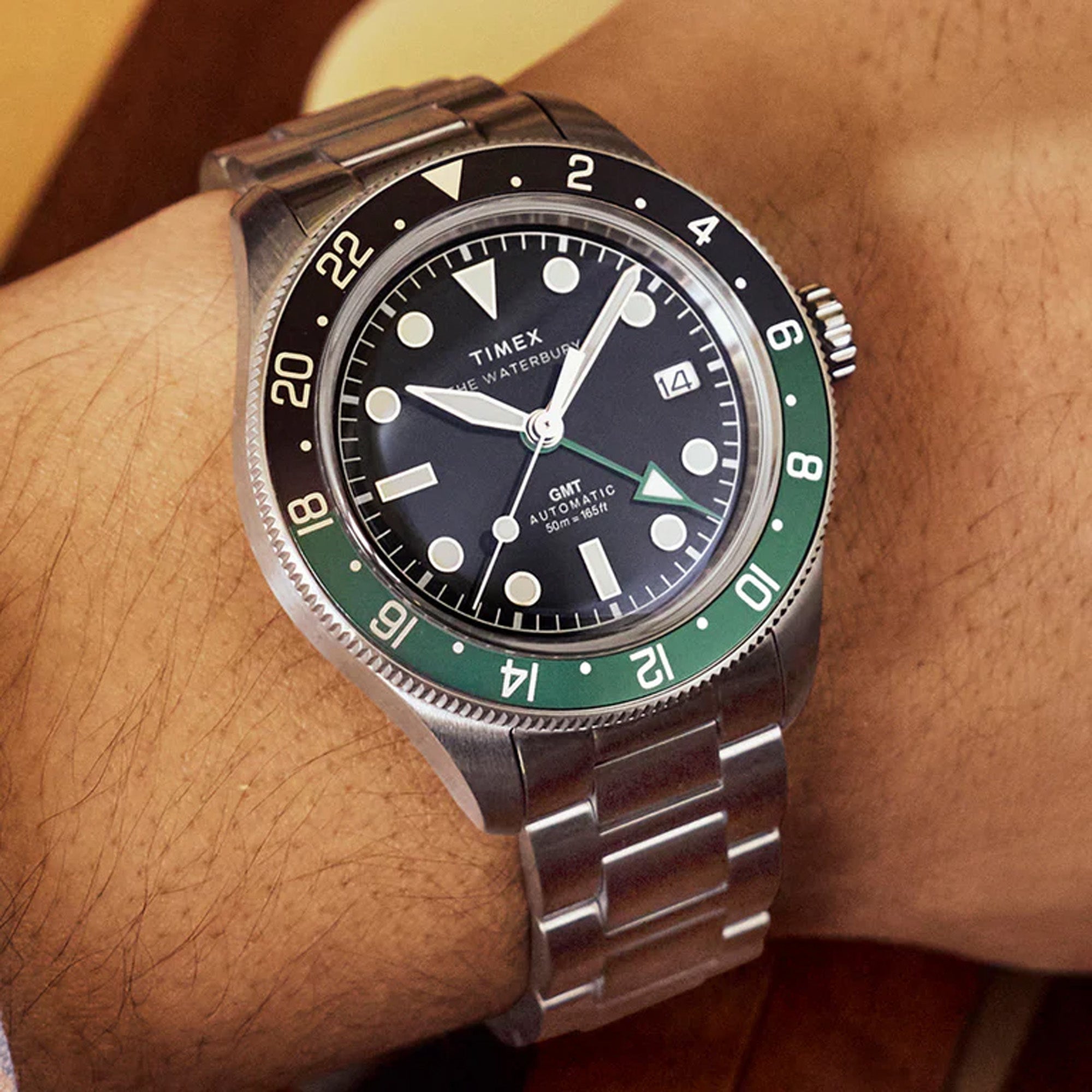 Timex Waterbury Heritage Automatic GMT Men's 42mm Watch TW2Y60800