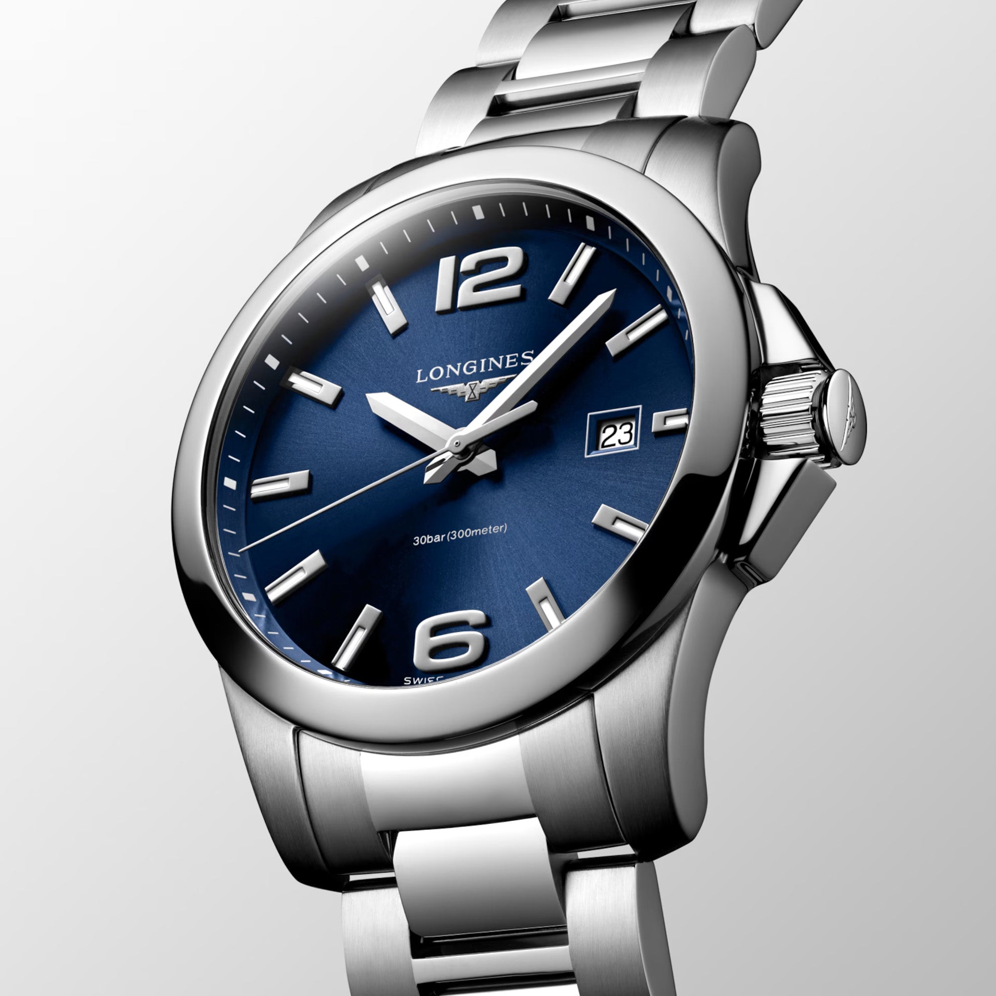 Longines Conquest Quartz Men's 41mm Watch L3.759.4.96.6