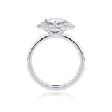Everlasting 1.73ct TW Round Brilliant Lab-Grown Diamond Vintage Halo Engagement Ring in 18ct White Gold
