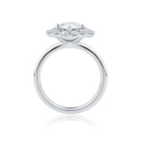 Everlasting 1.73ct TW Round Brilliant Lab-Grown Diamond Vintage Halo Engagement Ring in 18ct White Gold