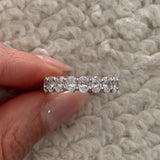 Everlasting 3.80ct TW Oval Lab-Grown Diamond Full Eternity Wedding Band in 18ct White Gold