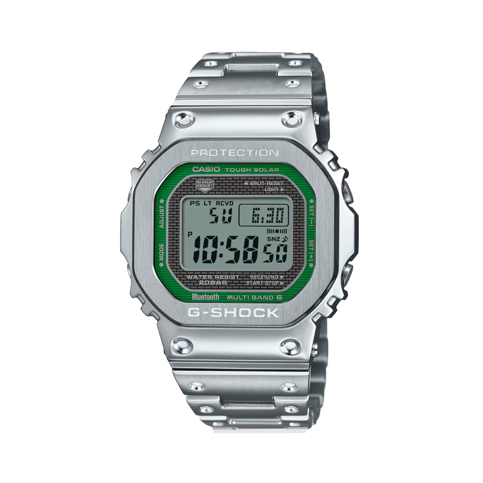 Casio G-SHOCK Stainless Steel Solar Watch GMWB5000D-3