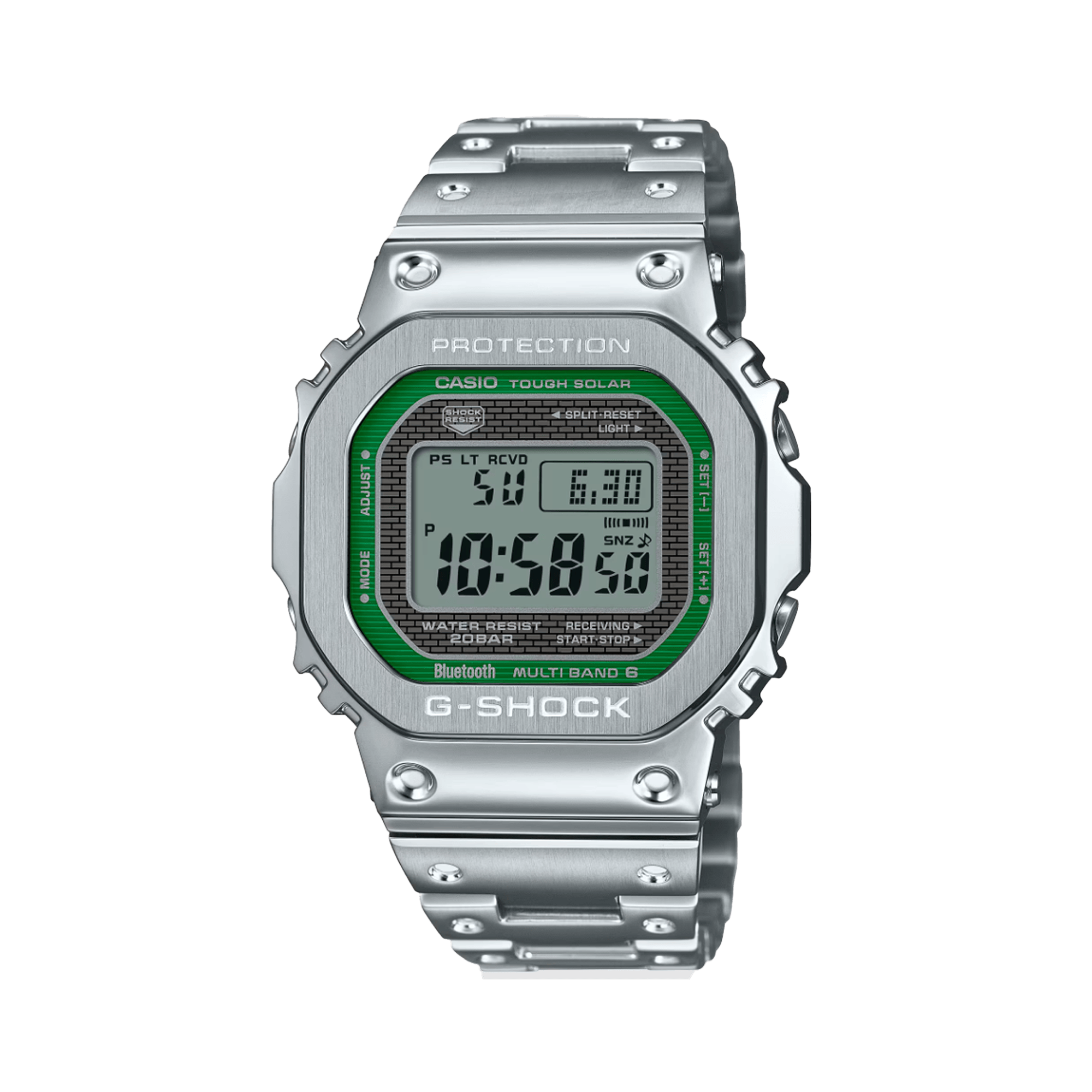 Casio G-SHOCK Stainless Steel Solar Watch GMWB5000D-3