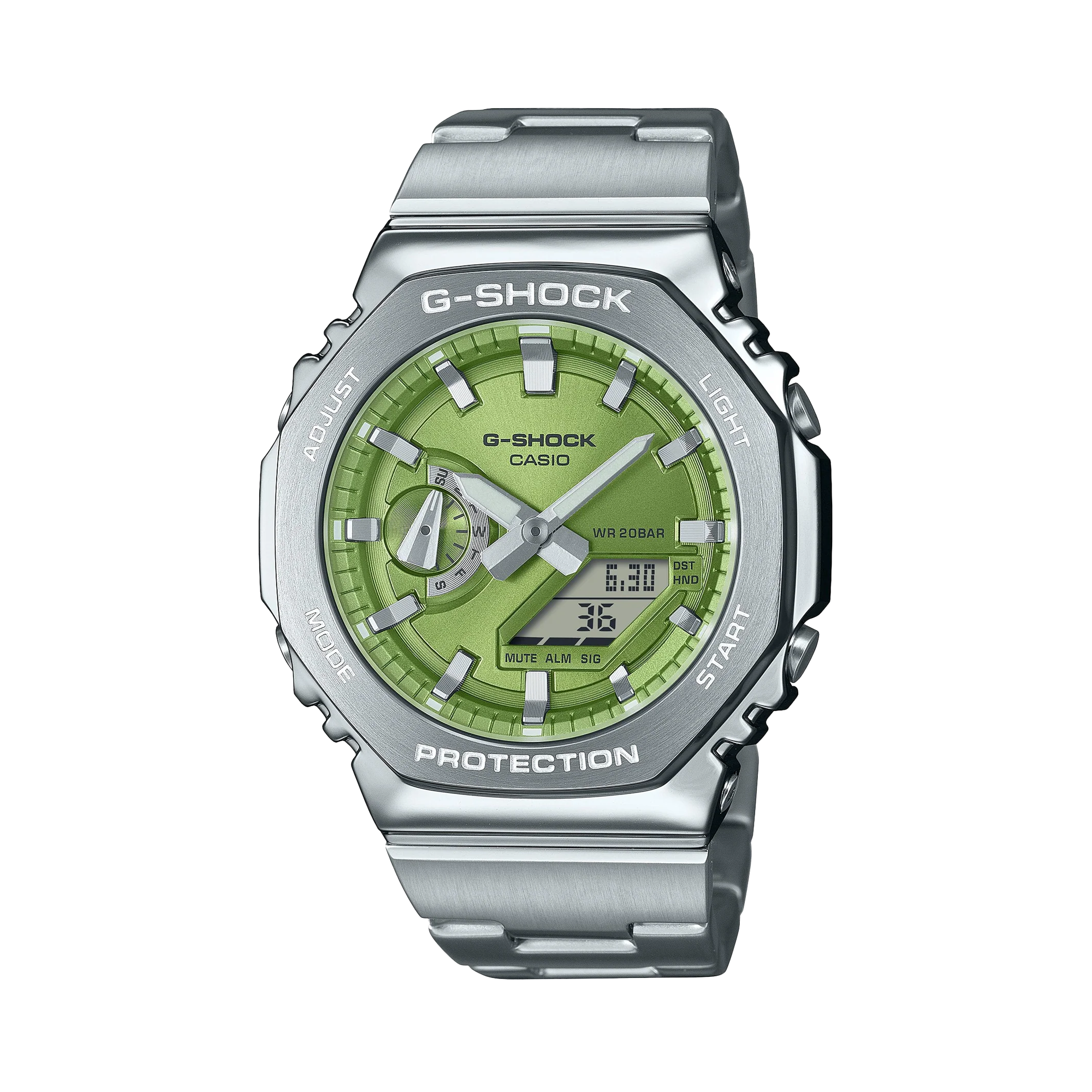 Casio G-SHOCK Men's Stainless Steel Analogue Digital Watch GM2110D-3AD