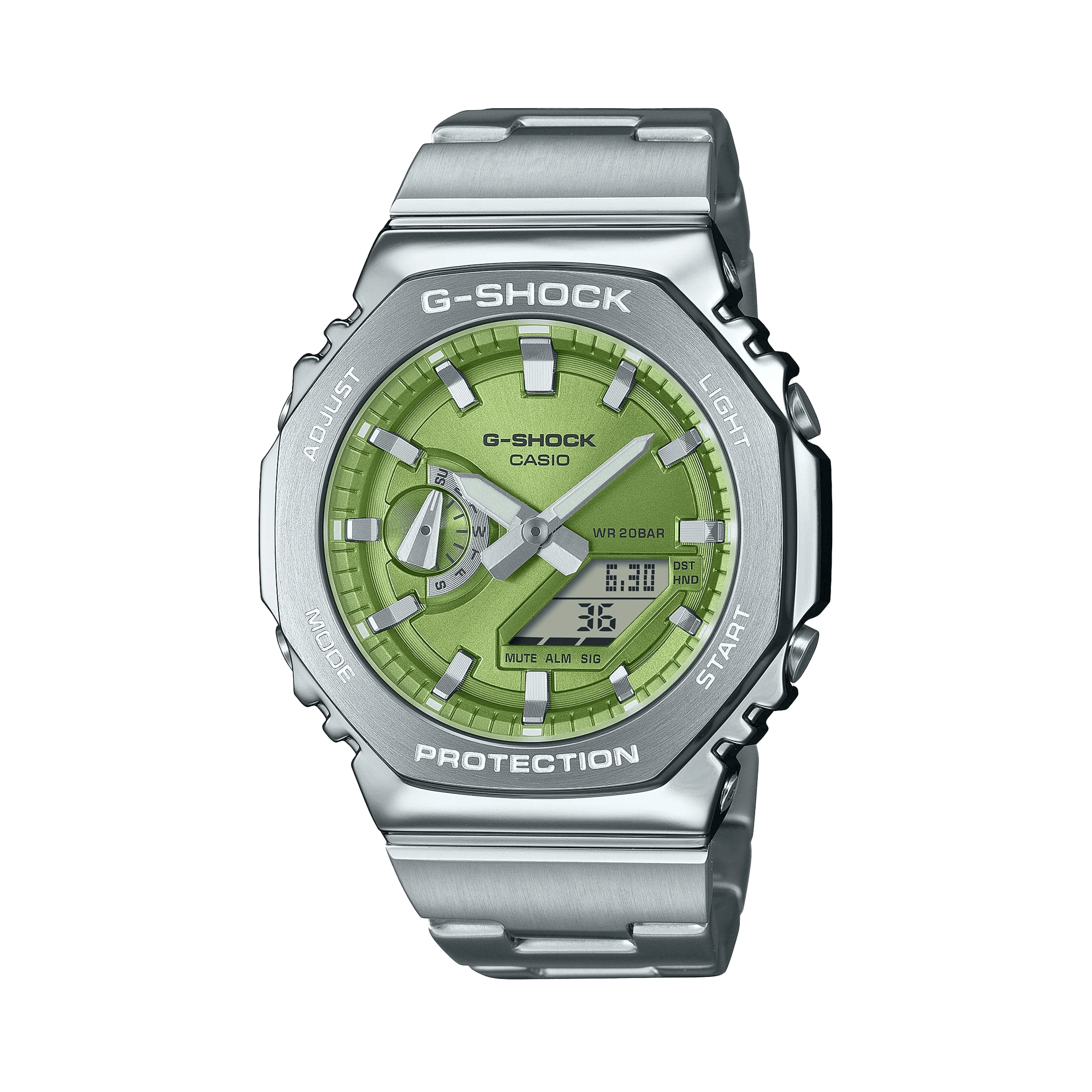 Casio G-SHOCK Men's Stainless Steel Analogue Digital Watch GM2110D-3AD