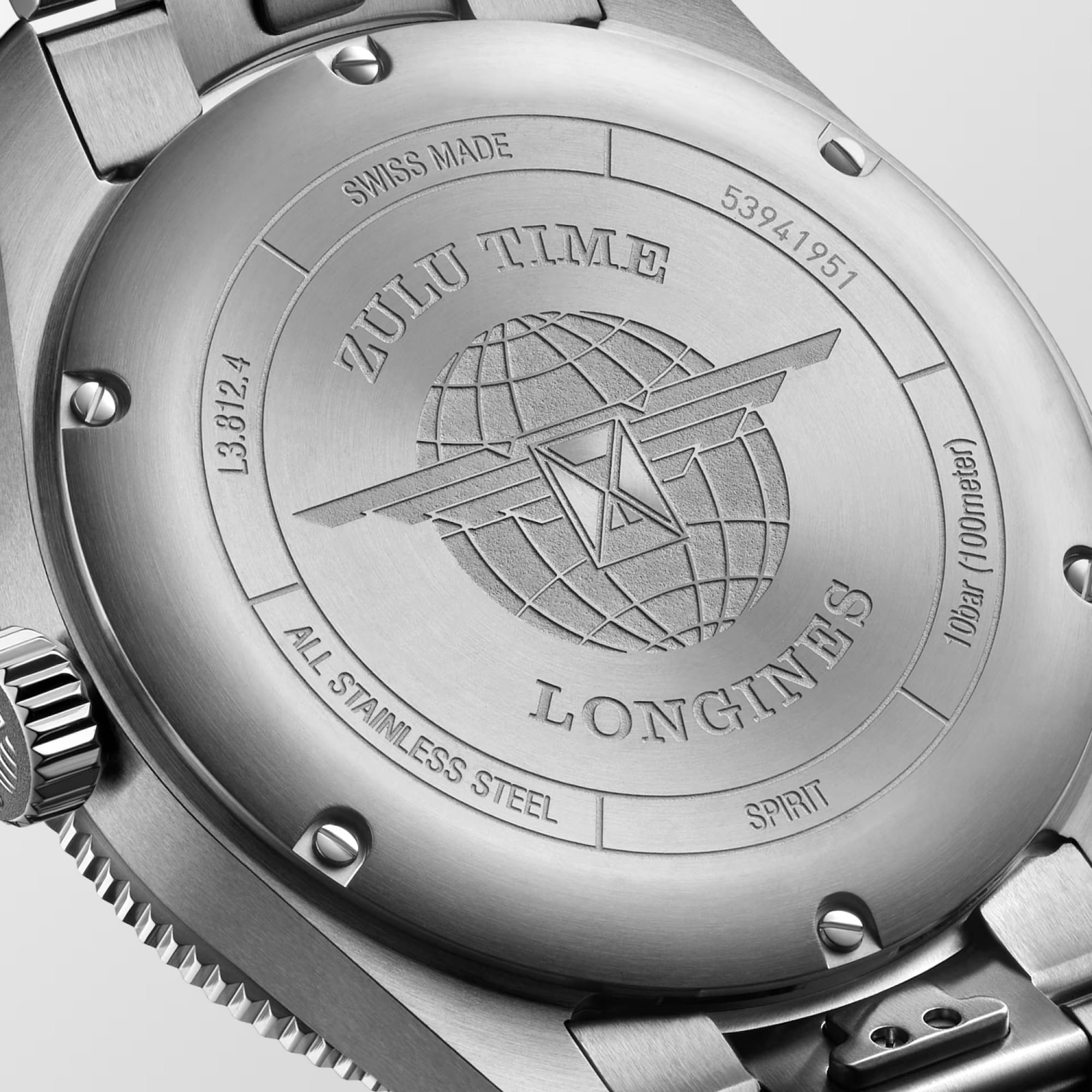 Longines Spirit Zulu Automatic GMT Men's 42mm Watch L3.812.4.60.6