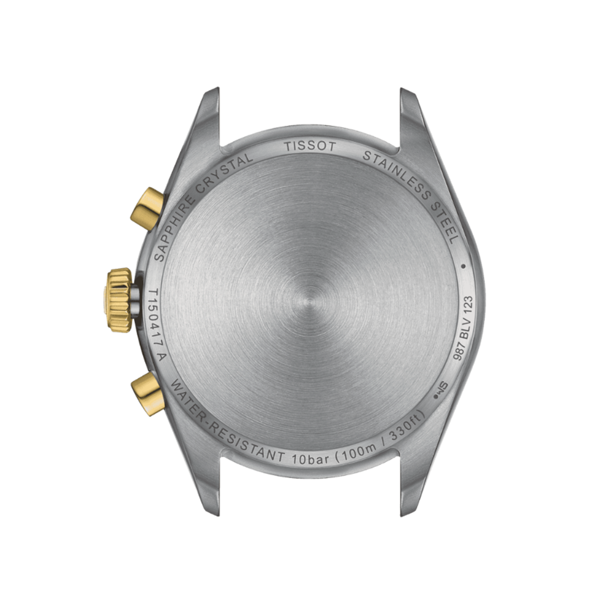 Tissot PR100 Men's 40mm Stainless Steel & Yellow IP Quartz Chronograph Watch T150.417.22.031.00