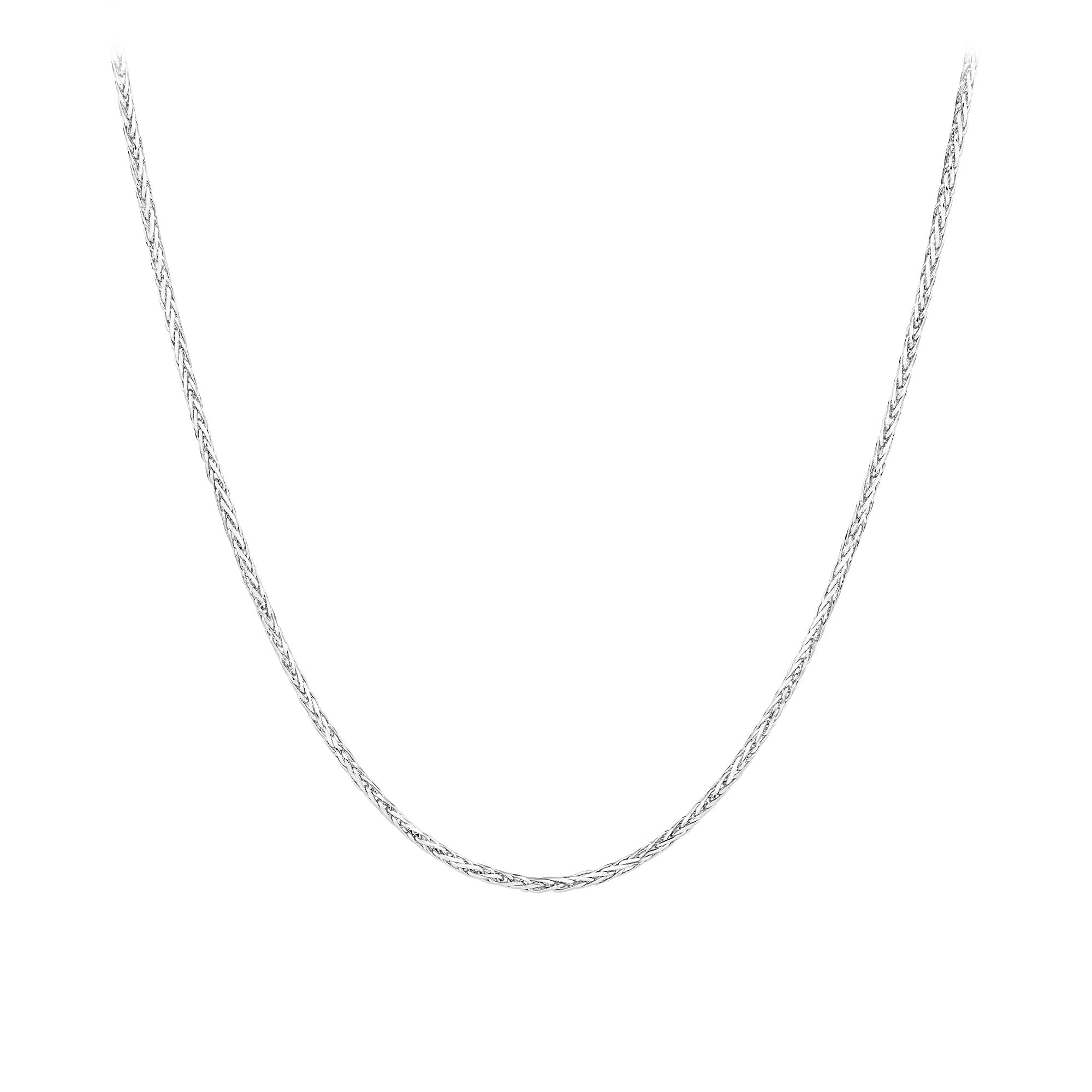 Wheat Chain in 18ct White Gold