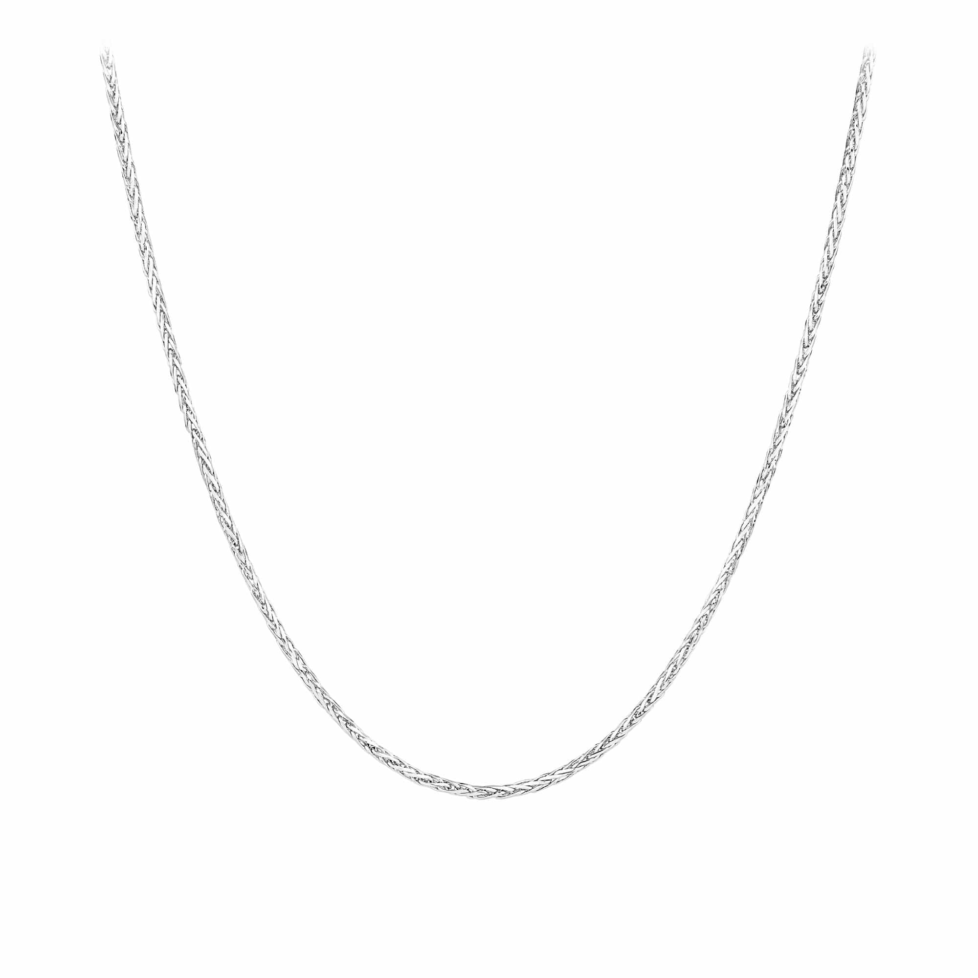 45cm Wheat Chain in 18ct White Gold