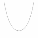45cm Wheat Chain in 18ct White Gold