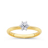 0.30ct TW Round Brilliant Cut Solitaire Ring in 18ct Yellow and White Gold