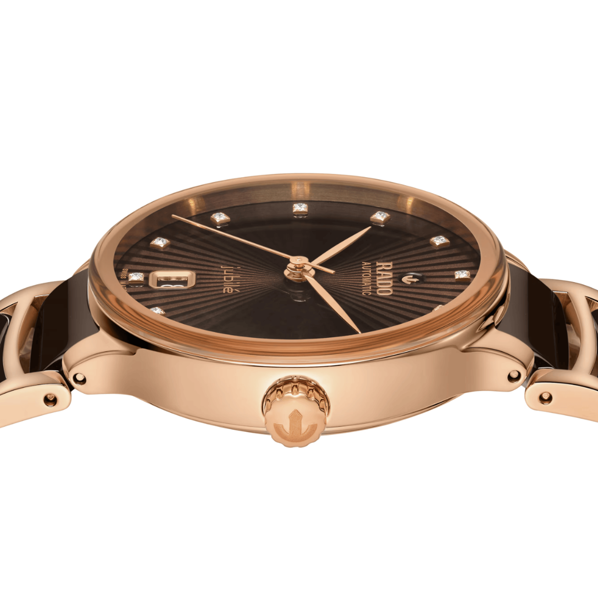 Rado Centrix Women's 35mm Automatic Ceramic & Rose PVD Watch R30 037 732