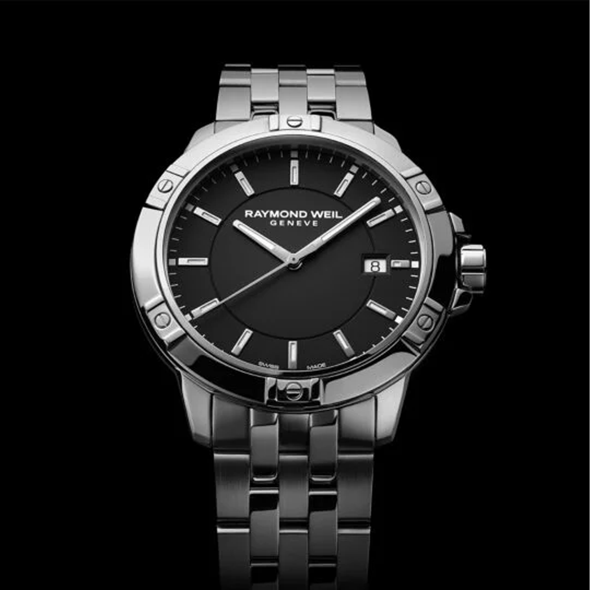 Raymond Weil Tango Black Quartz Men's 41mm Watch 8160-ST-20041