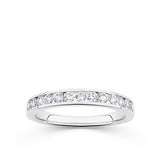 Everlasting 0.50ct TW Lab-Grown Diamond Channel Set Wedding Band in 18ct White Gold