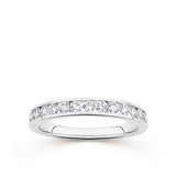 Everlasting 0.50ct TW Lab-Grown Diamond Channel Set Wedding Band in 18ct White Gold