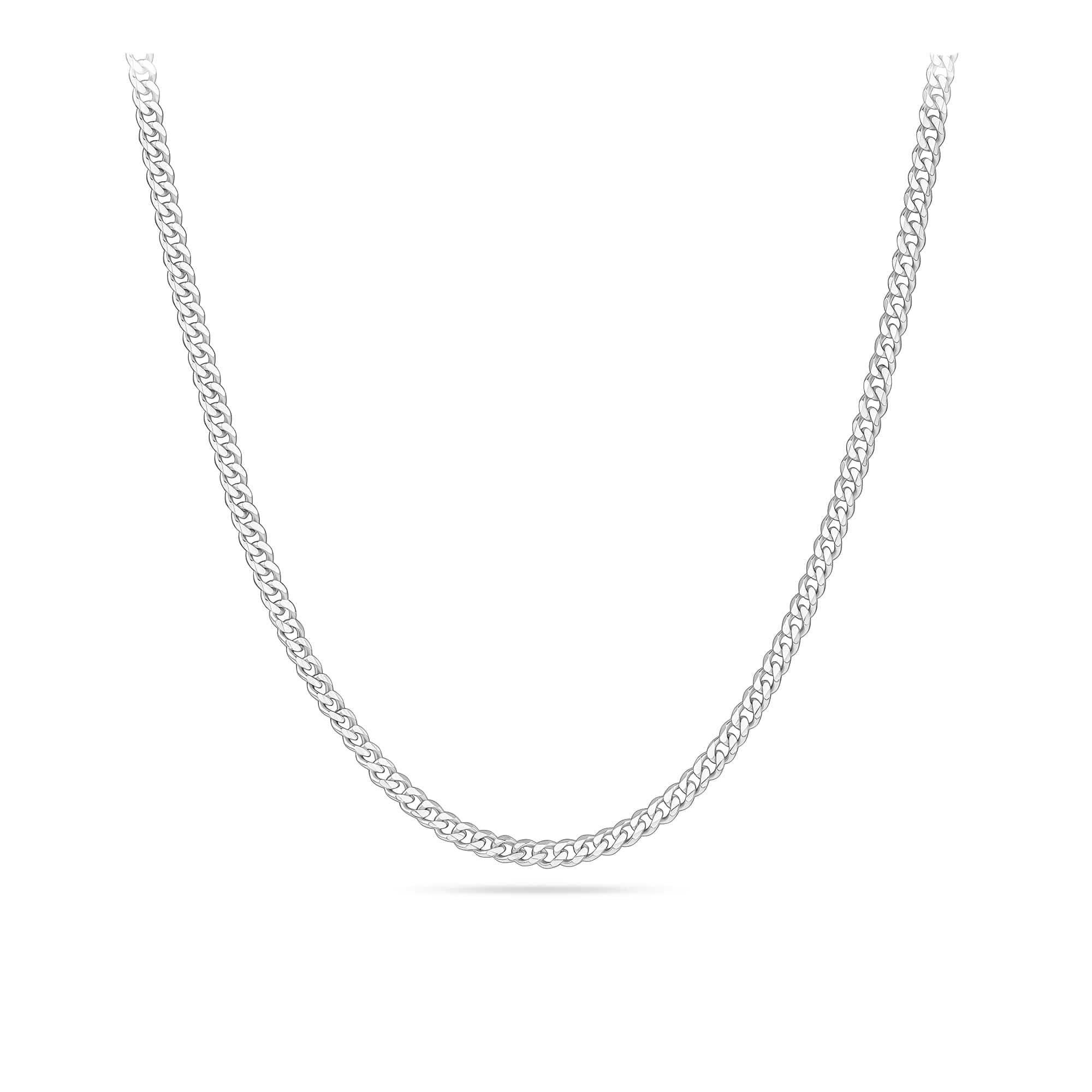 80cm Solid Curb Link Chain in Sterling Silver