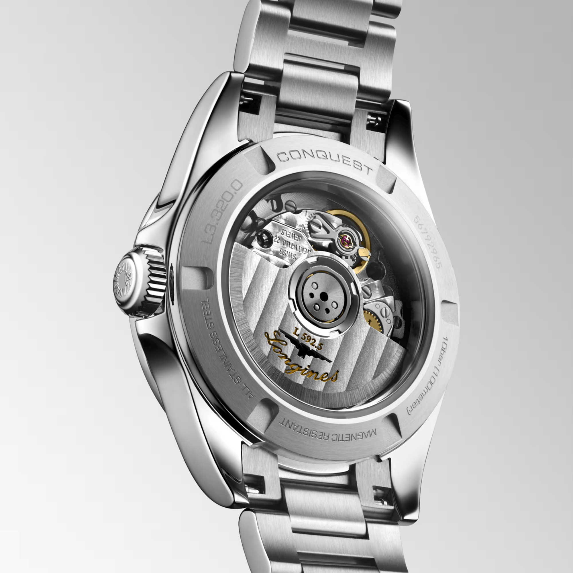 Longines Conquest Women's 30mm Stainless Steel Automatic Watch L3.320.0.87.6