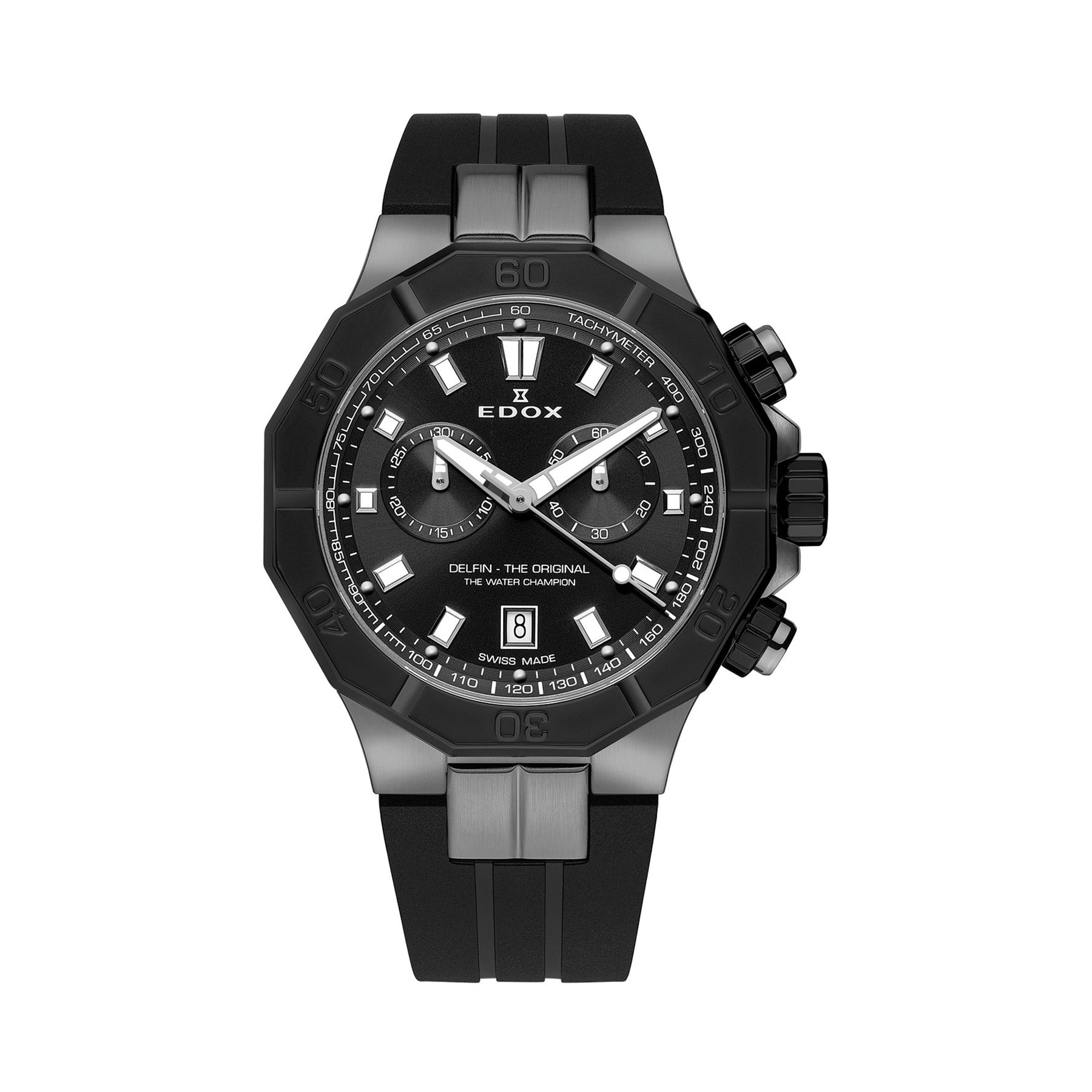 Edox Delfin Quartz Chronograph Men 43mm 1011337GNCANGIN