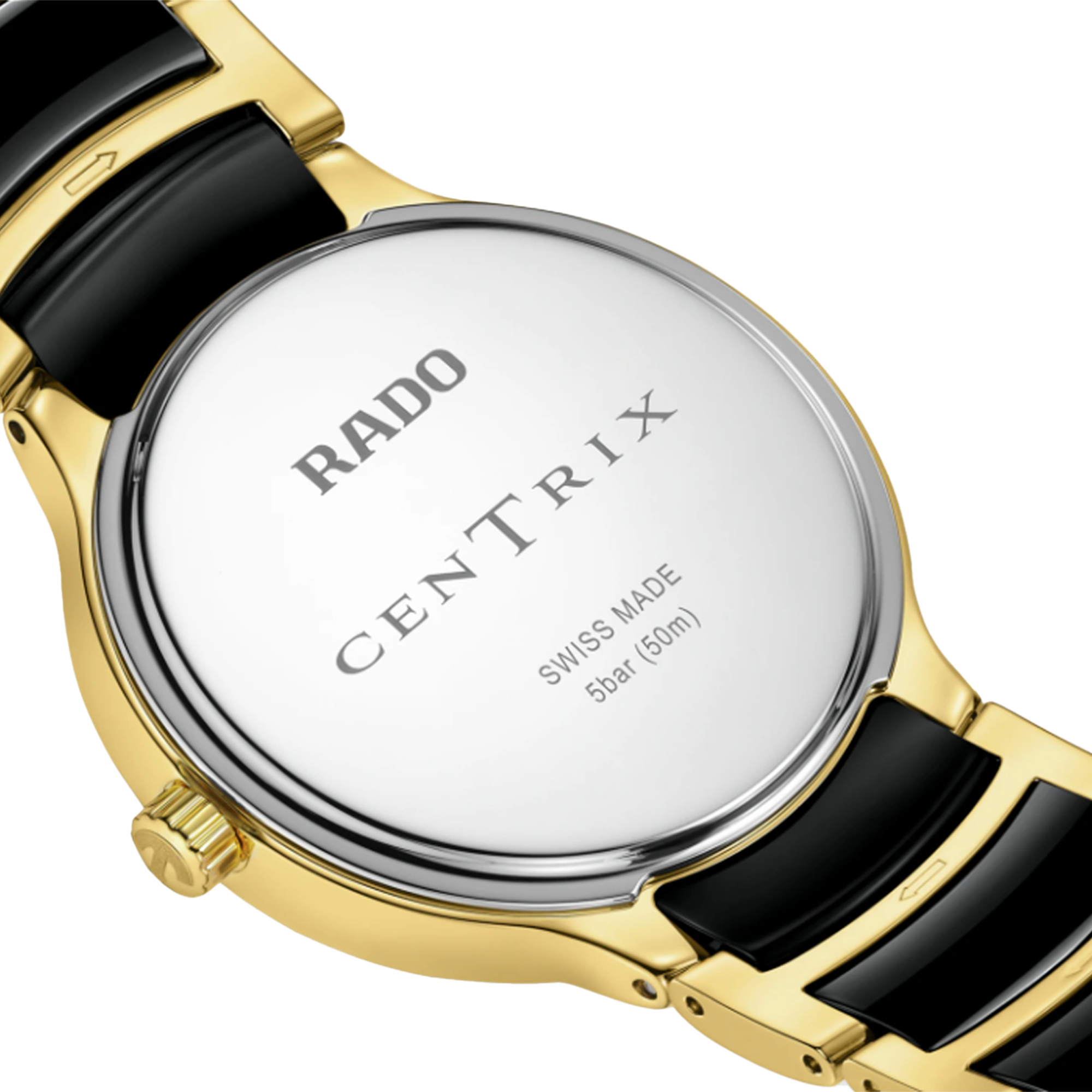 Rado Centrix Women's 35mm Ceramic & Yellow PVD Quartz Watch R30 039 712