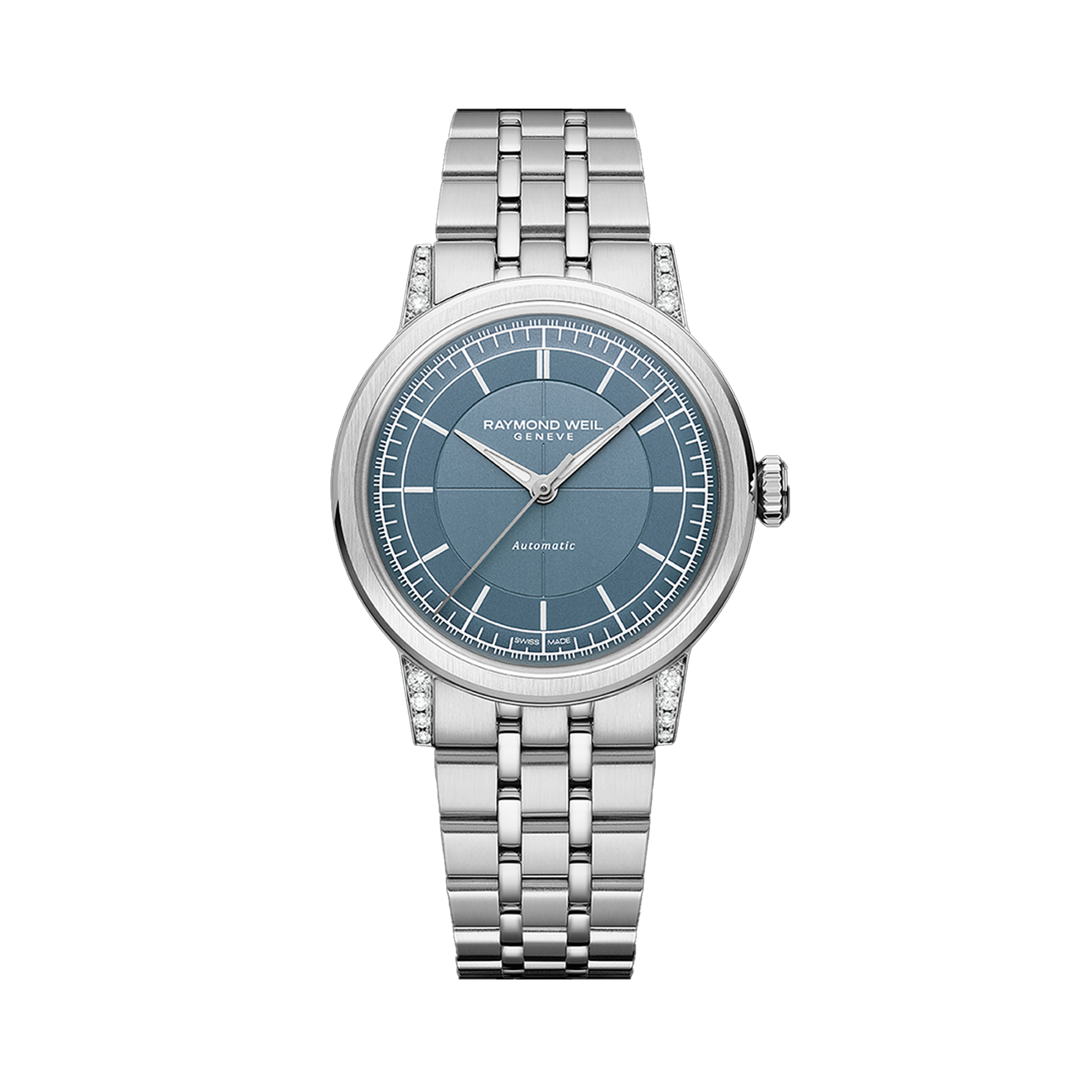 Raymond Weil Millesime Women's 35mm Blue Automatic Watch 2125-STS-50011