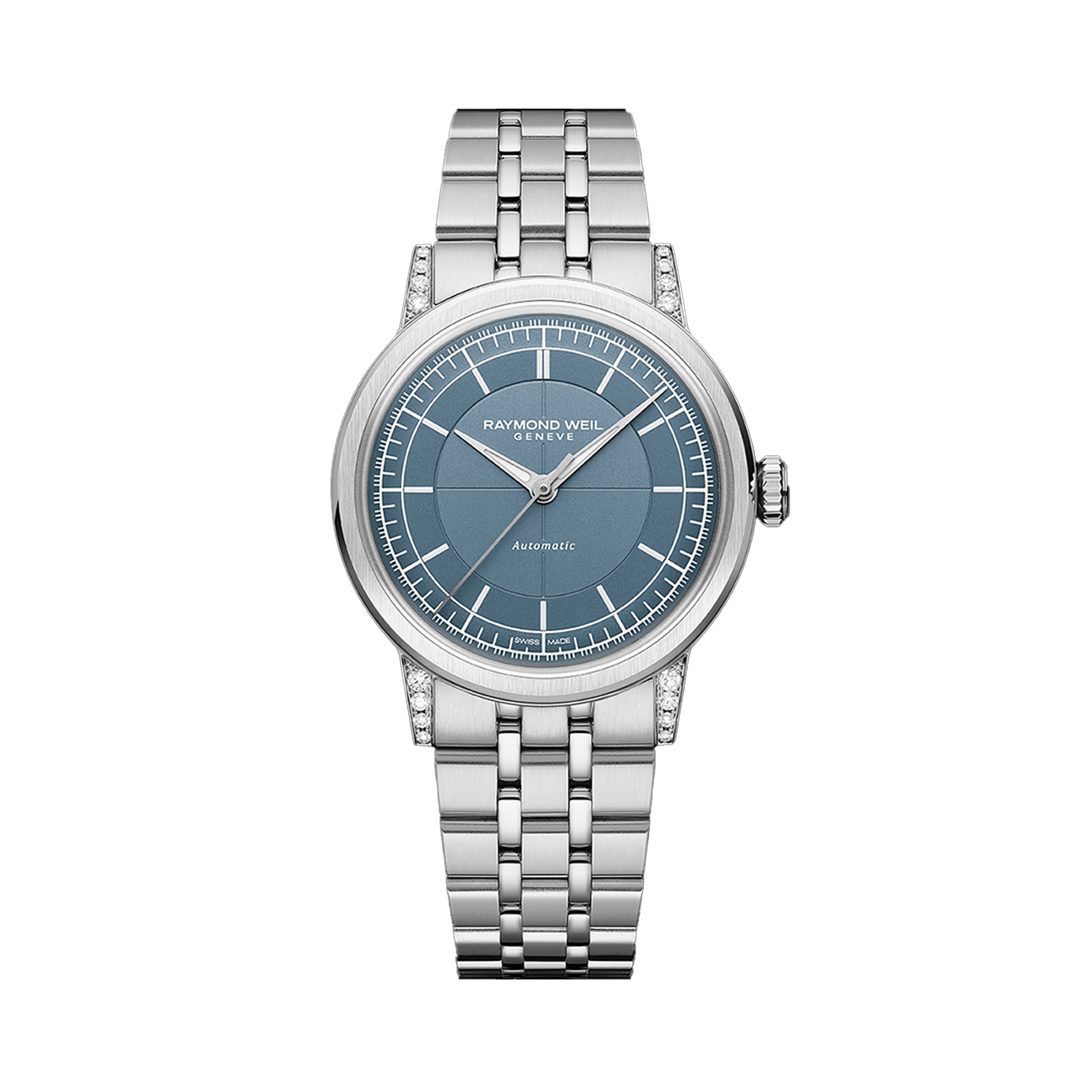 Raymond Weil Millesime Women's 35mm Blue Automatic Watch 2125-STS-50011
