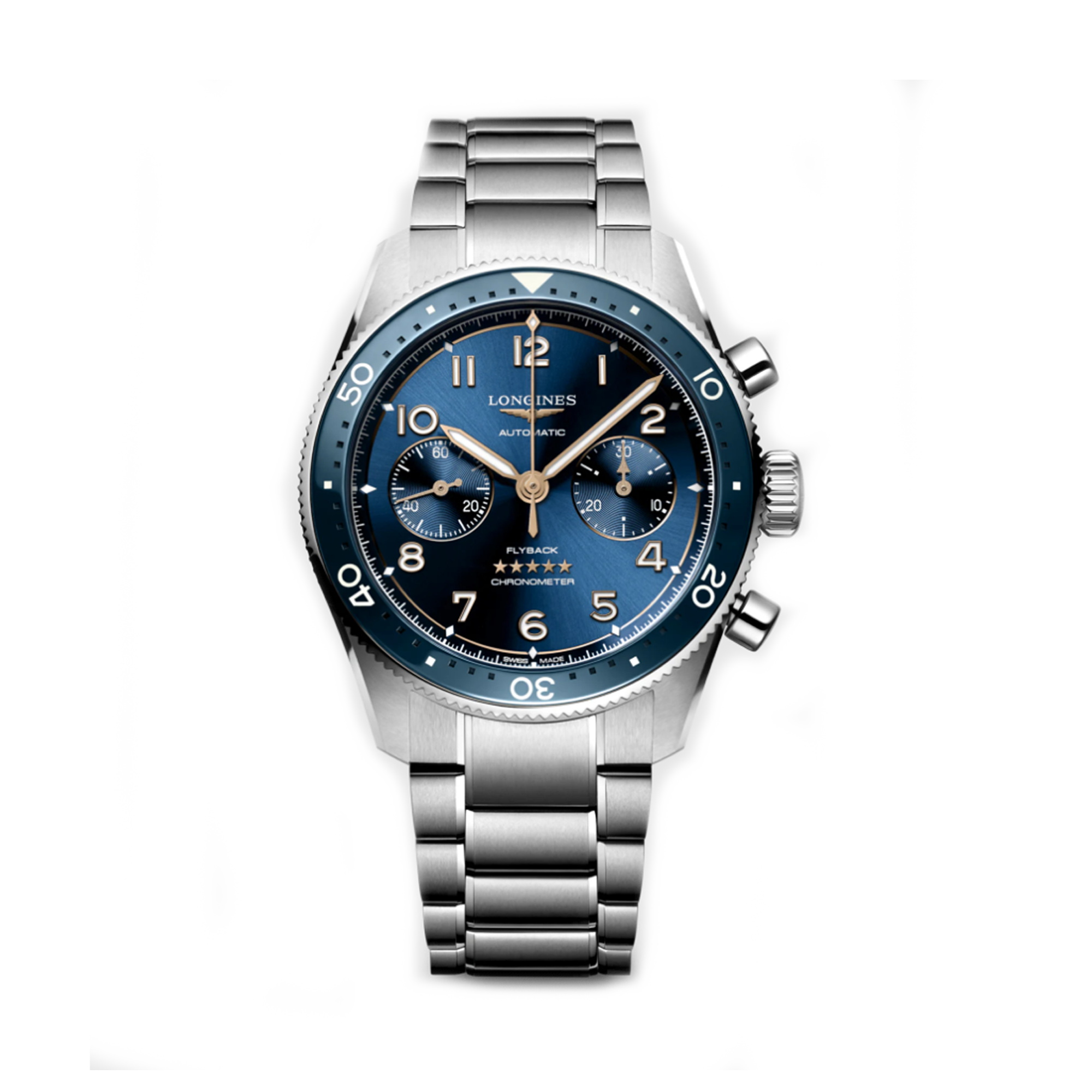 Longines Spirit Flyback Automatic Chronograph Men's 42mm Watch L3.821.4.93.6