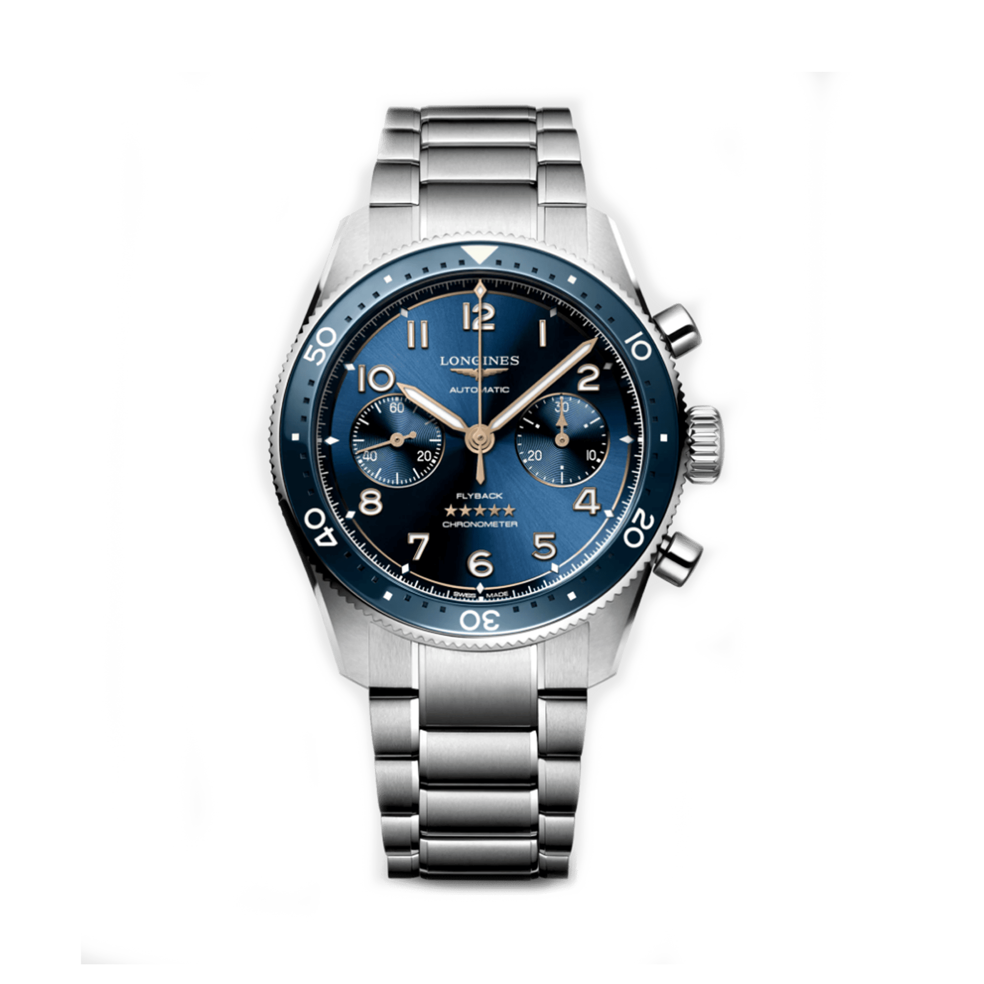 Longines Spirit Flyback Automatic Chronograph Men's 42mm Watch L3.821.4.93.6
