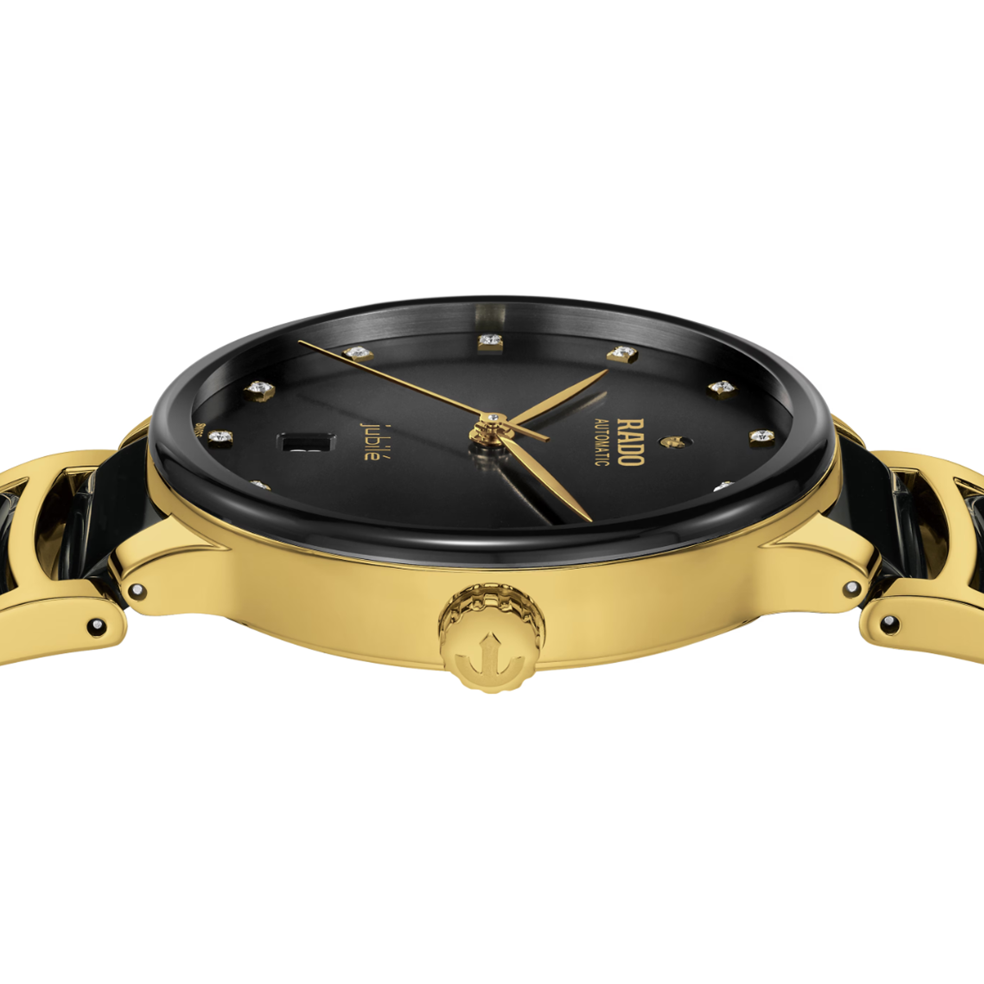 Rado Centrix Men's 39.50mm Ceramic & Yellow PVD Automatic Watch R30 008 742