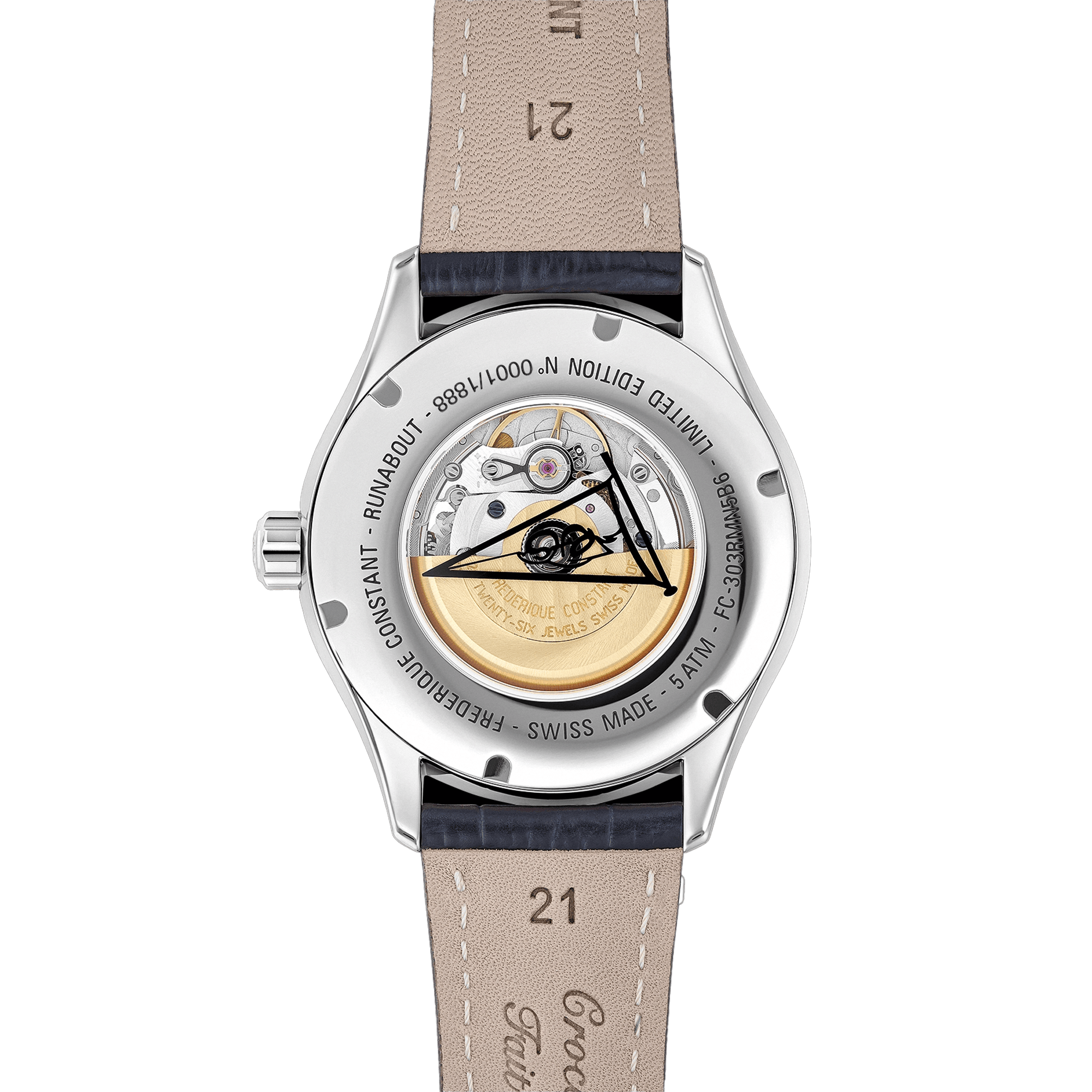 Frederique Constant Men's 42mm Automatic Stainless Steel Watch FC-303RMLN5B6
